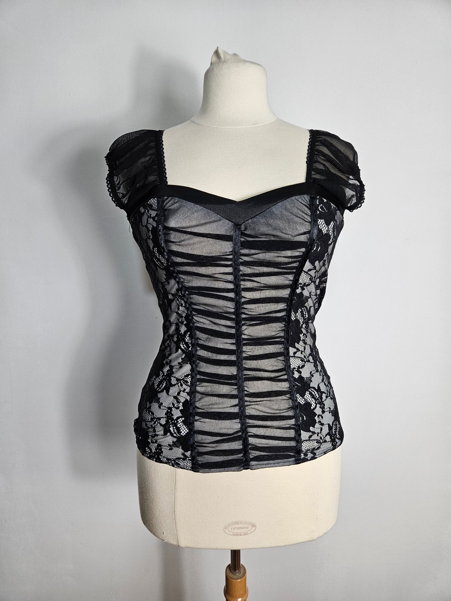 Haut esprit corset en voile