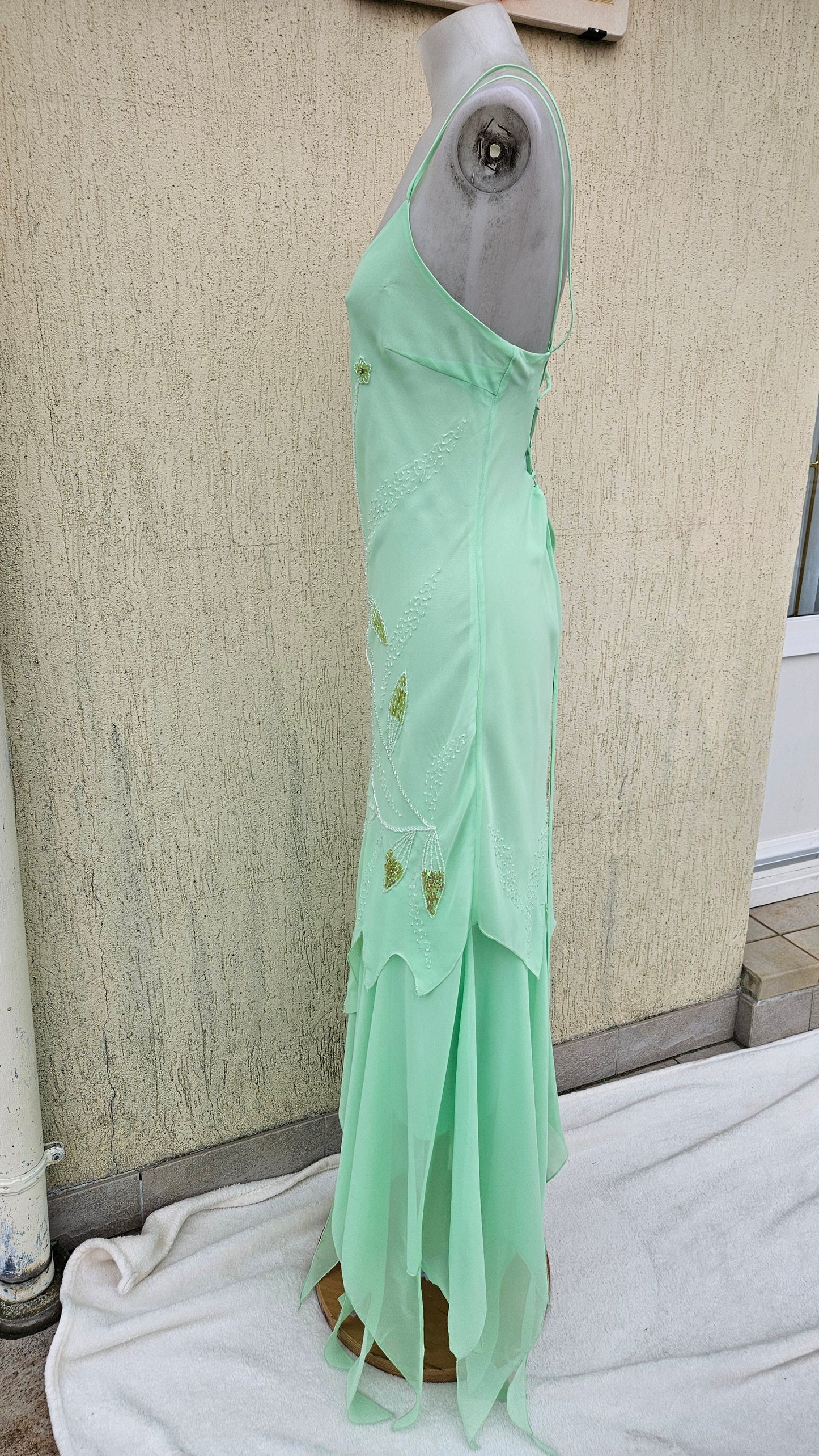 Green voile dress