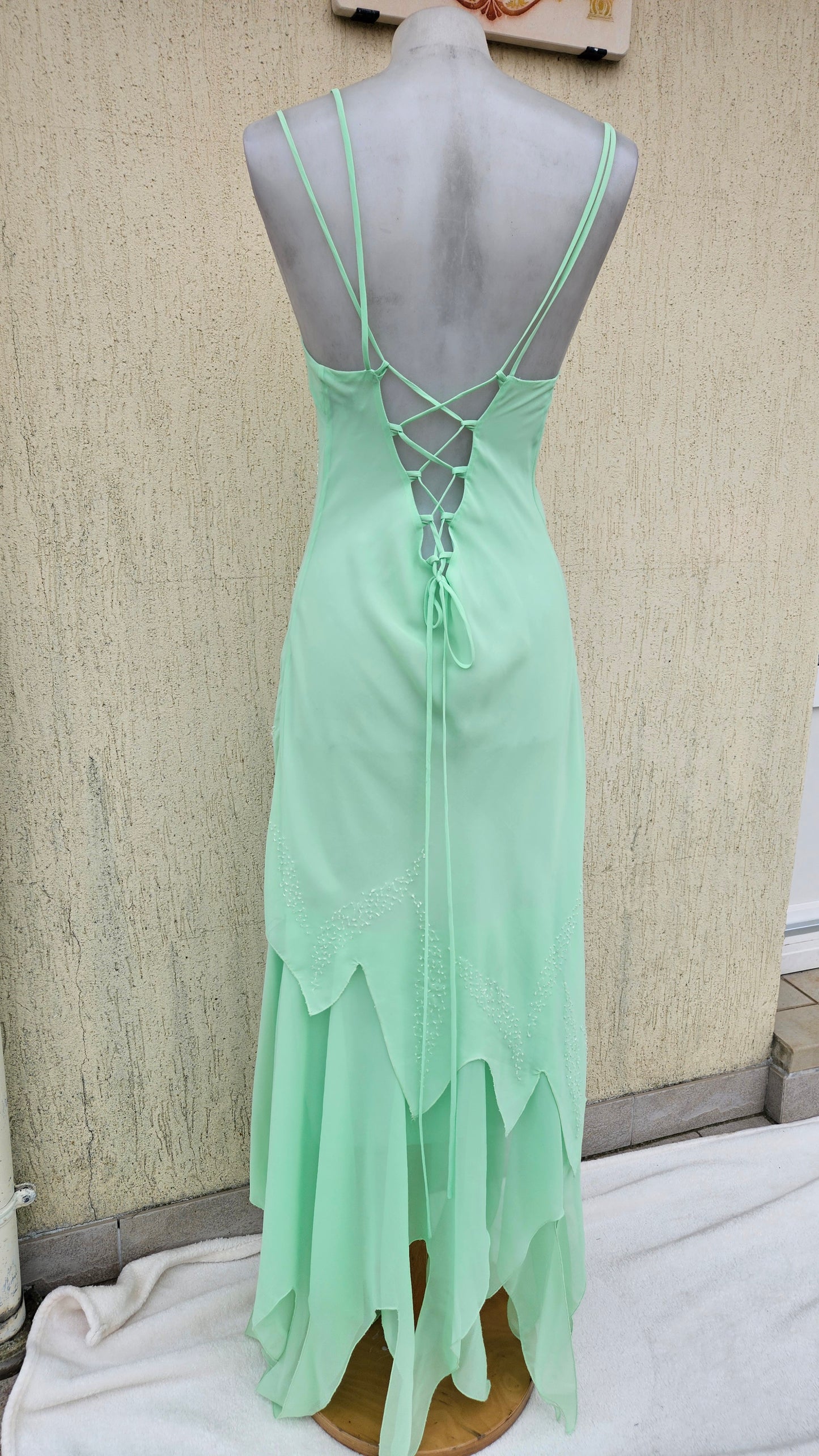 Green voile dress