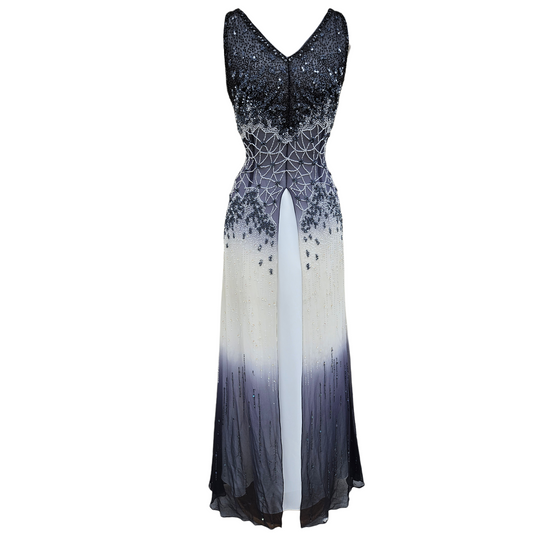 Robe en soie brodée Yve London