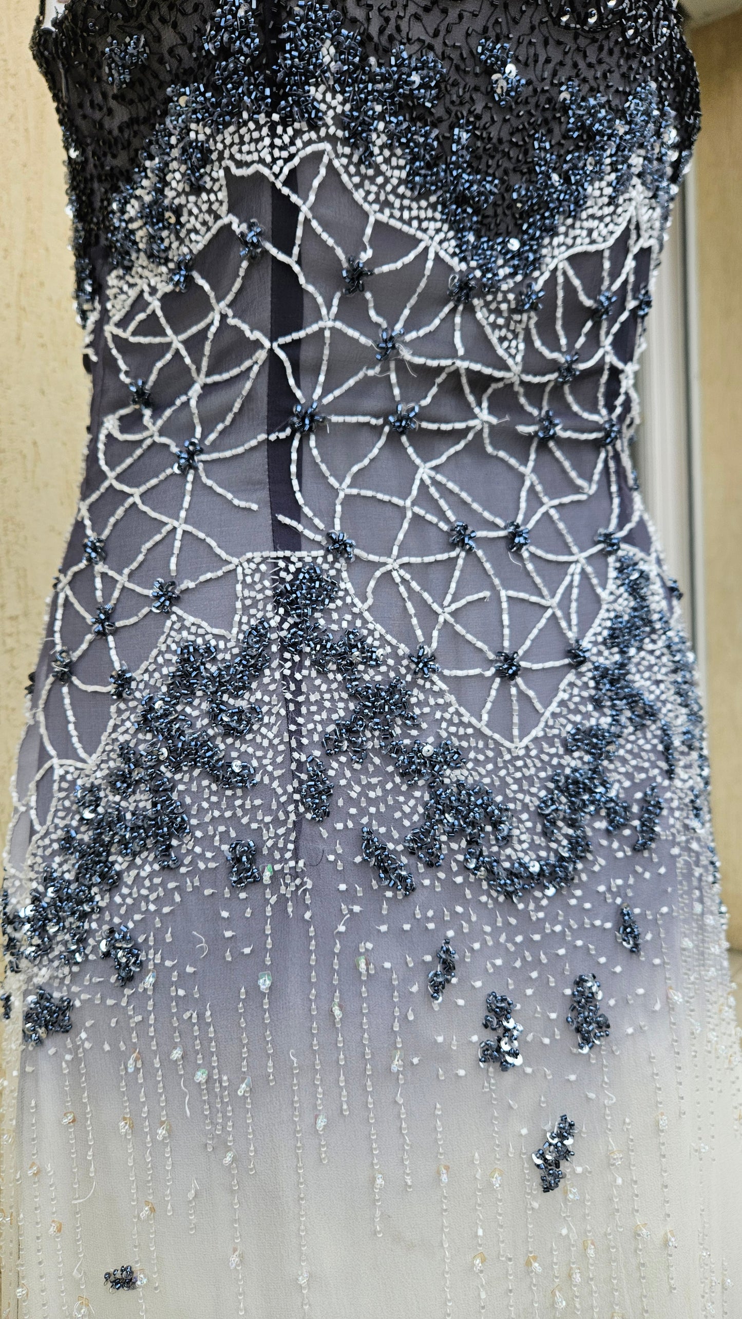 Yve London embroidered silk dress