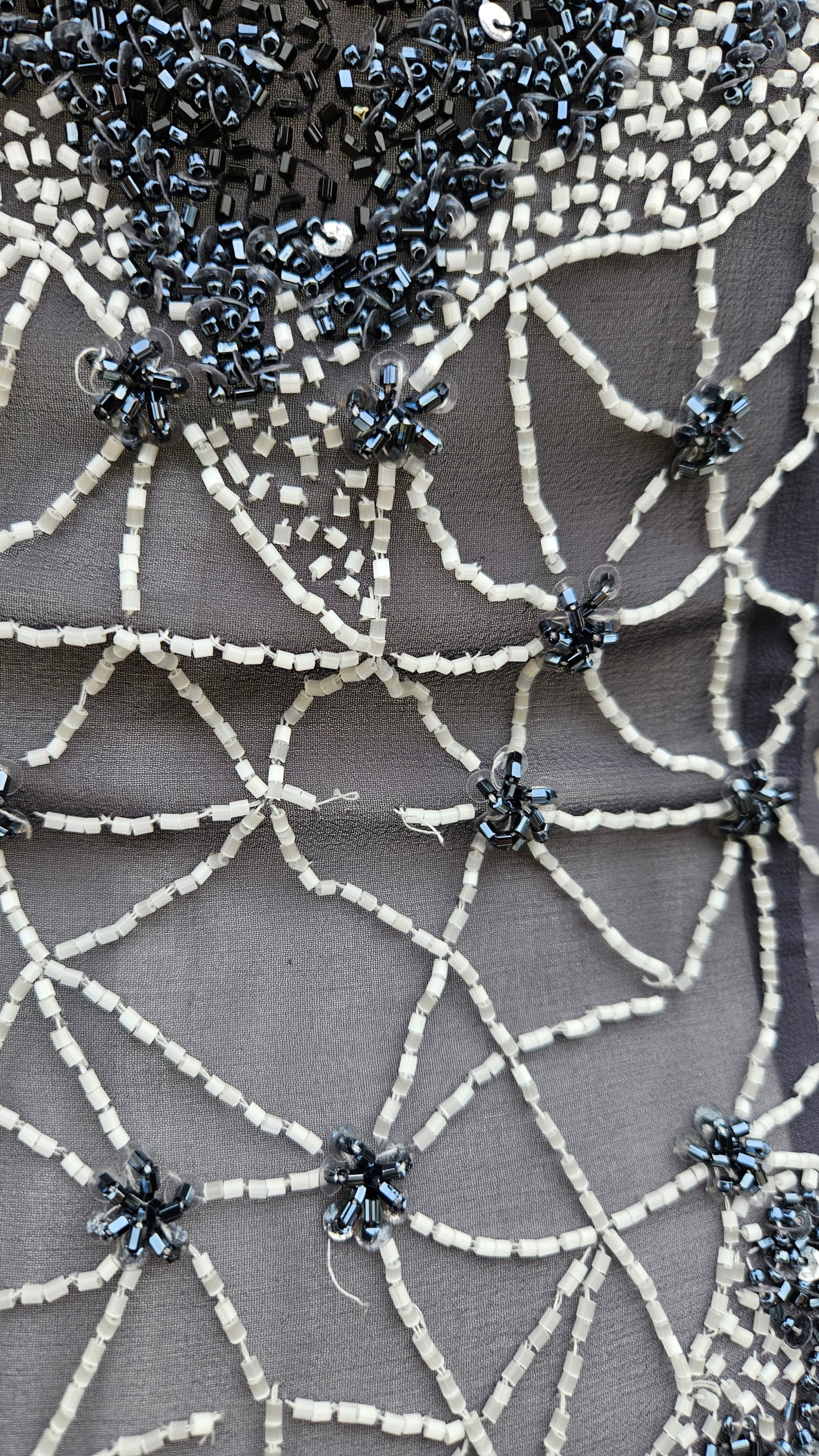 Yve London embroidered silk dress