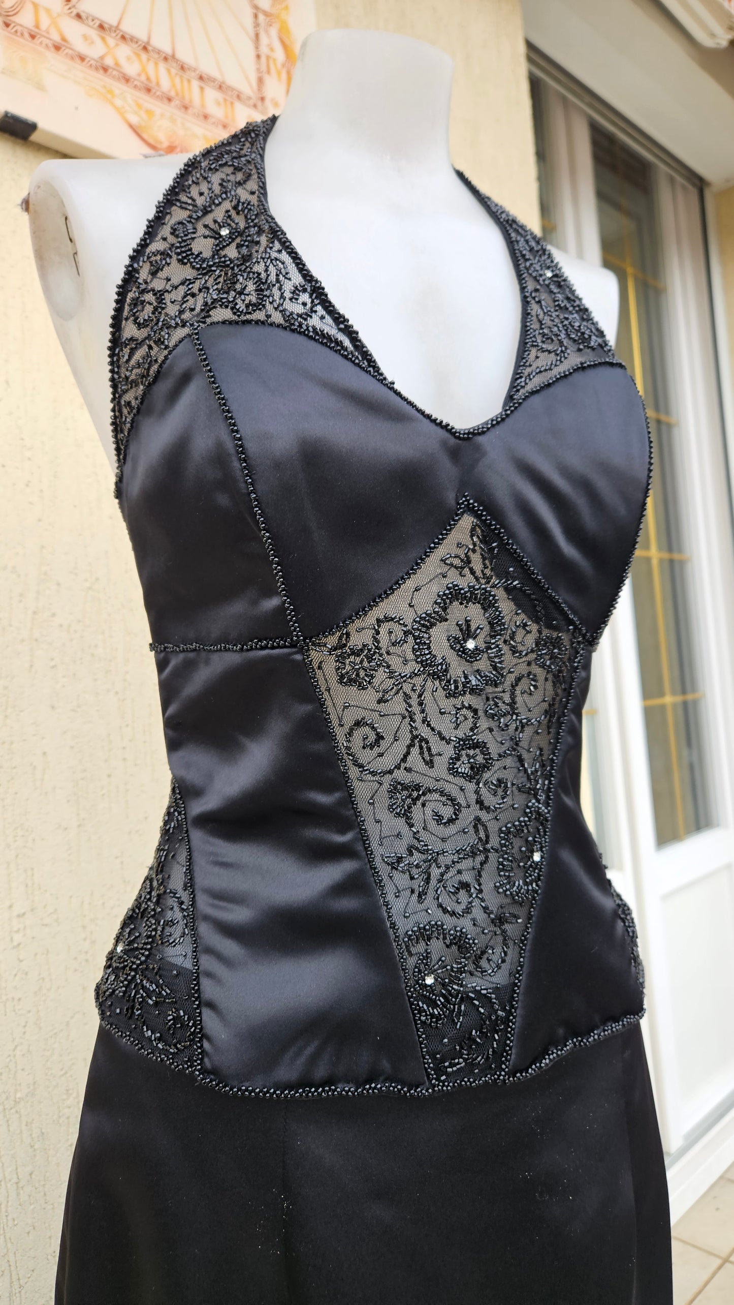 Ensemble satiné noir