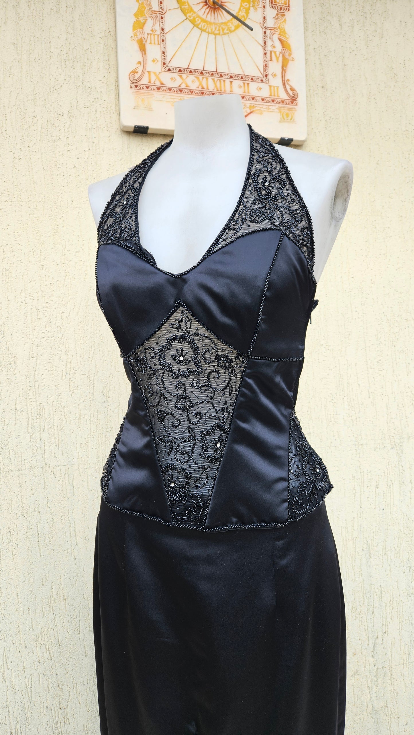 Ensemble satiné noir