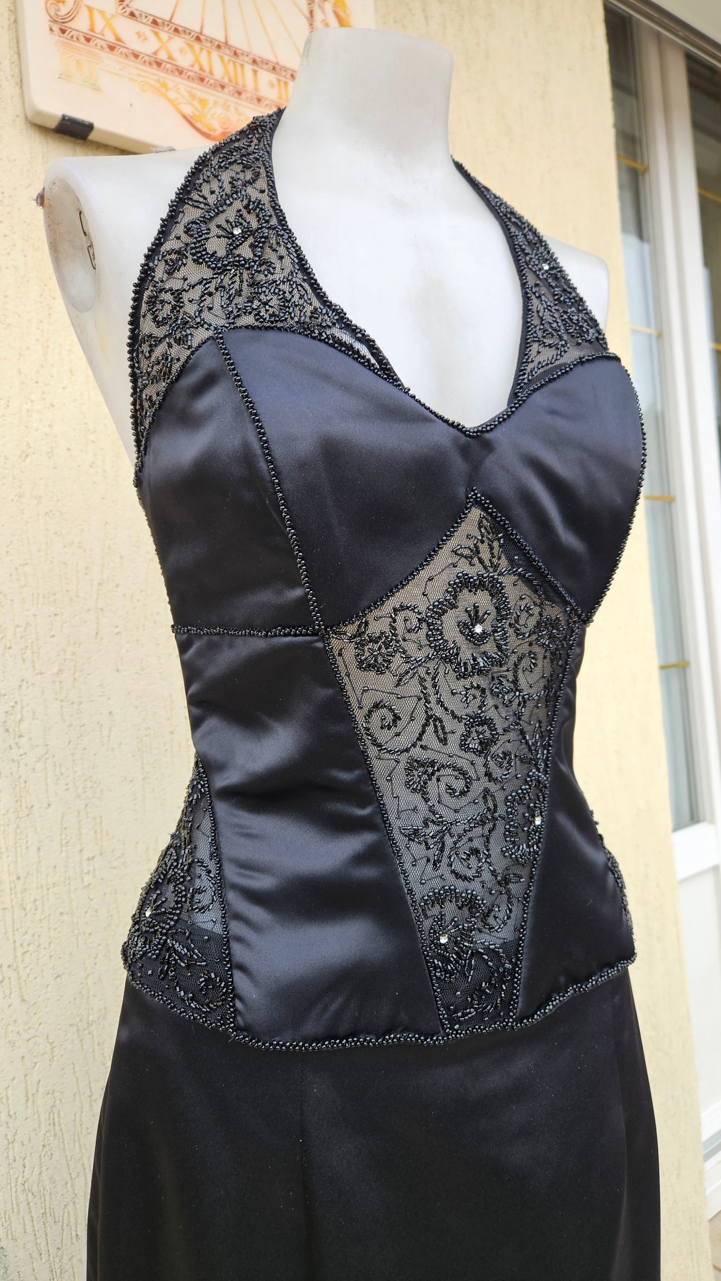 Ensemble satiné noir