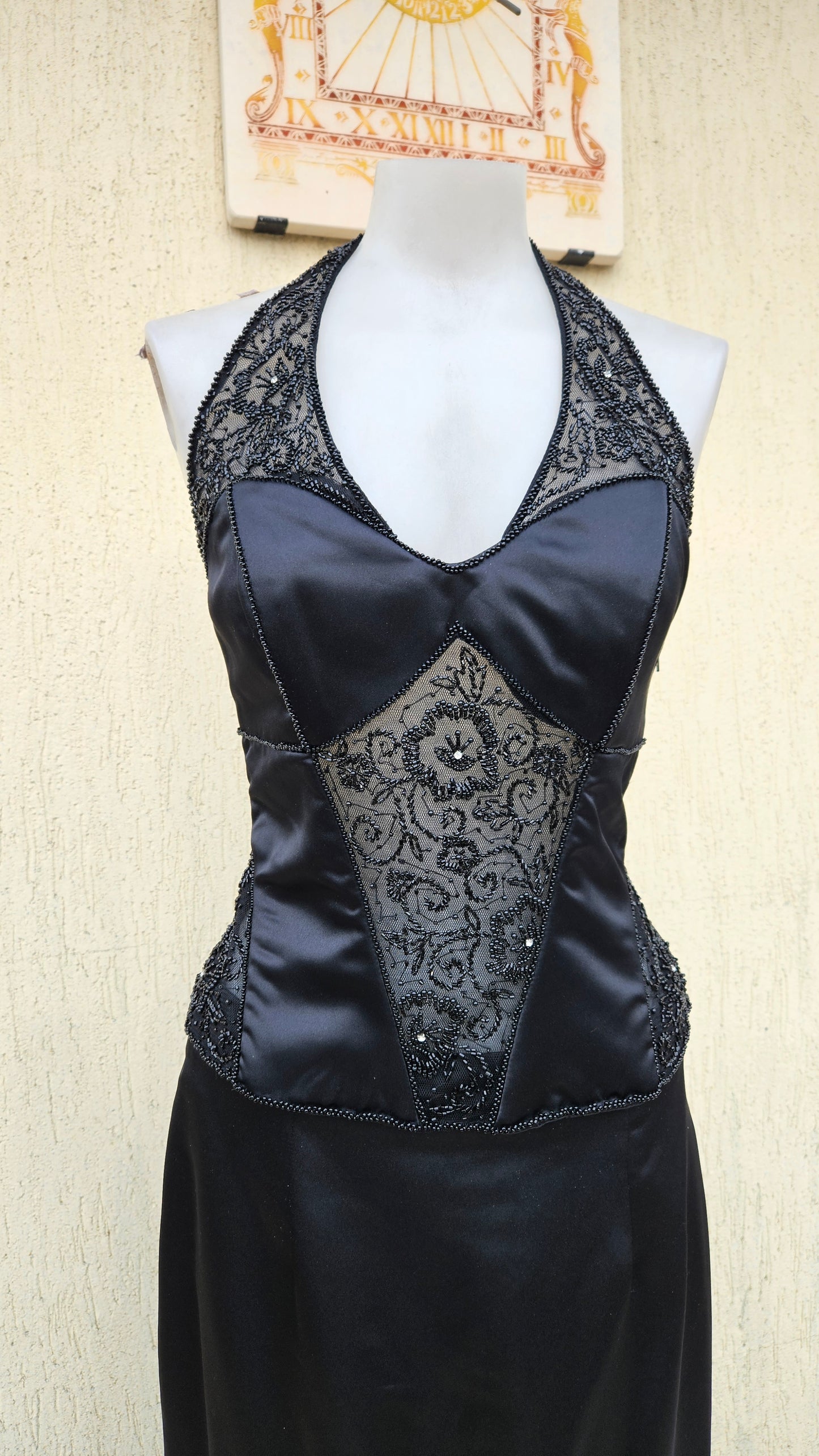 Ensemble satiné noir