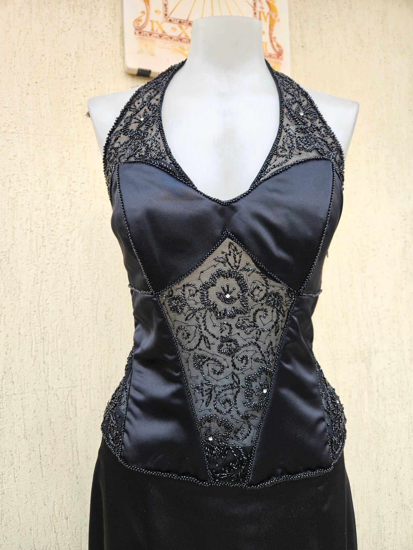 Ensemble satiné noir