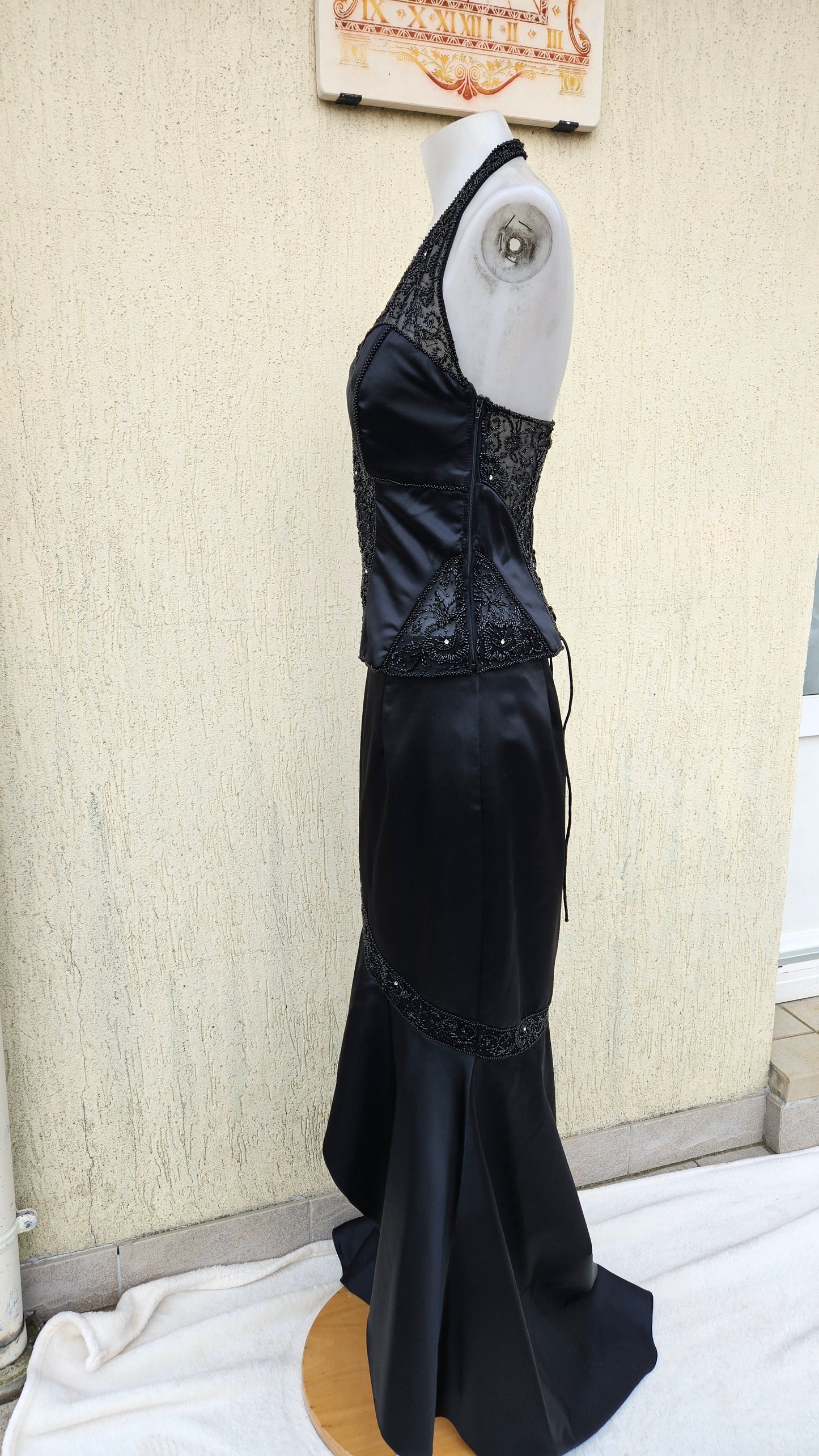 Ensemble satiné noir