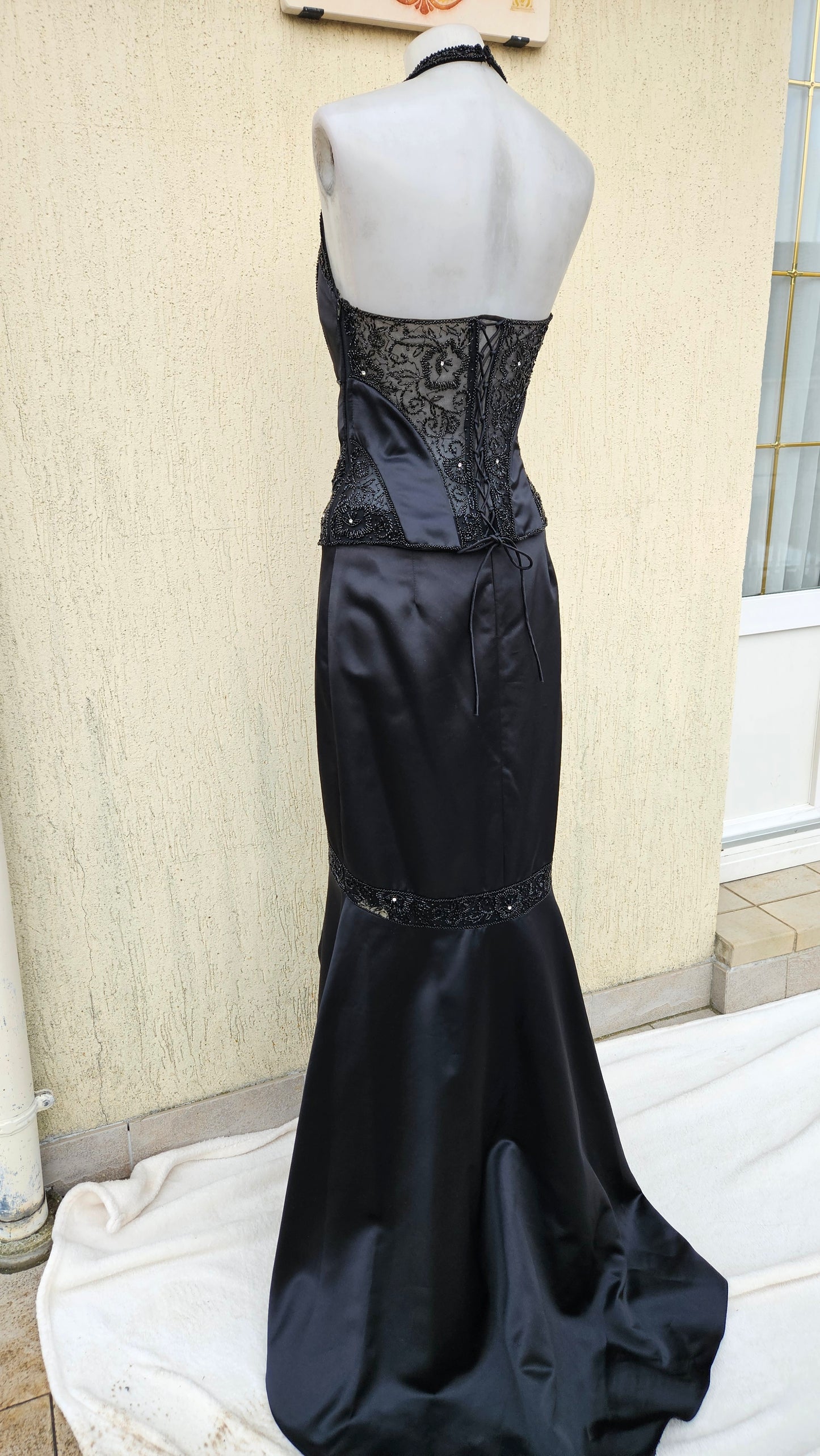 Ensemble satiné noir