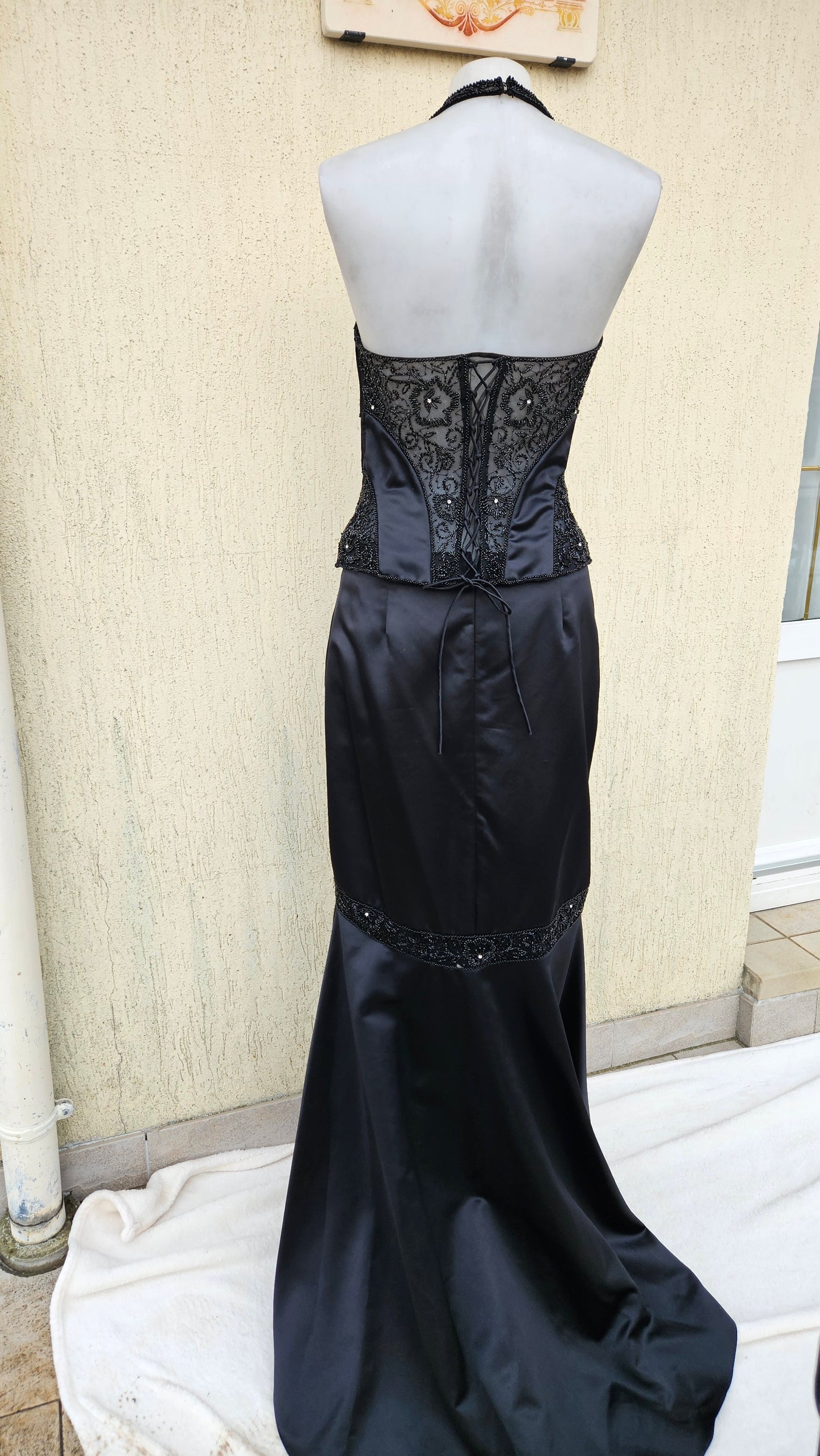 Ensemble satiné noir