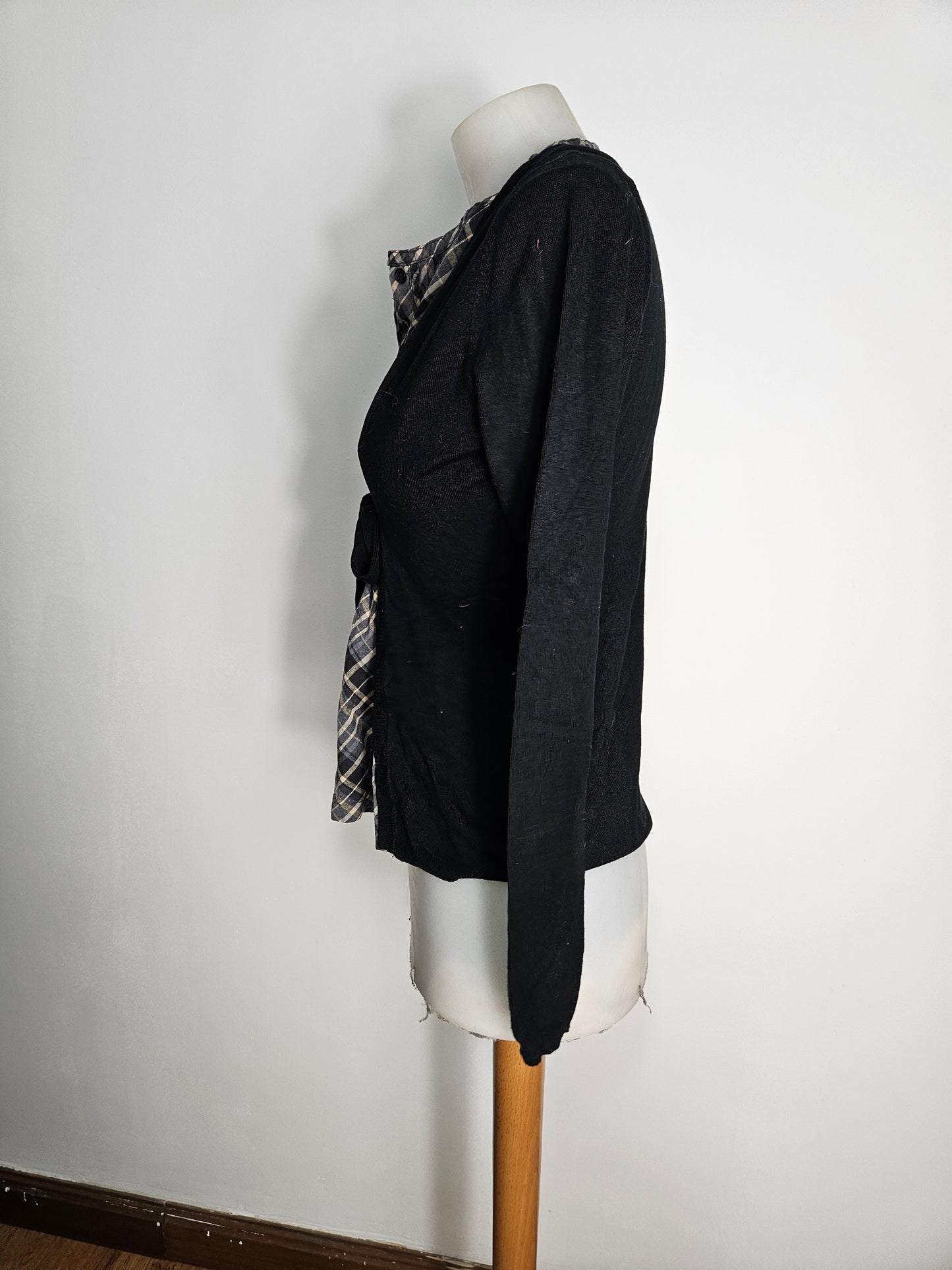 Haut en superposition doublure tartan