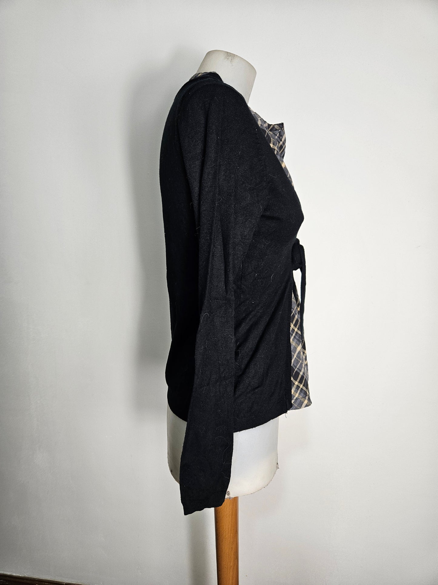 Haut en superposition doublure tartan