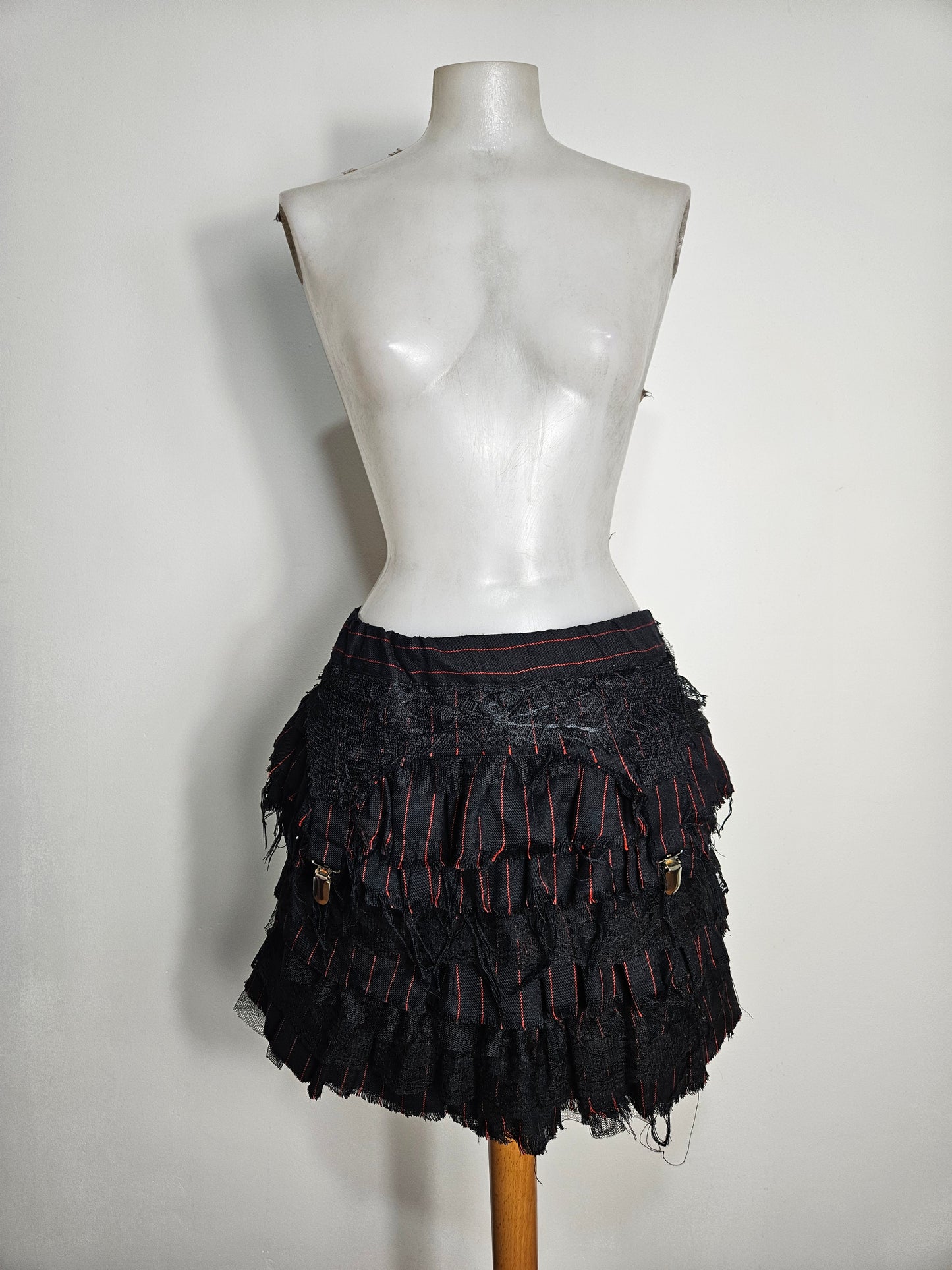 Mini jupe en superposition