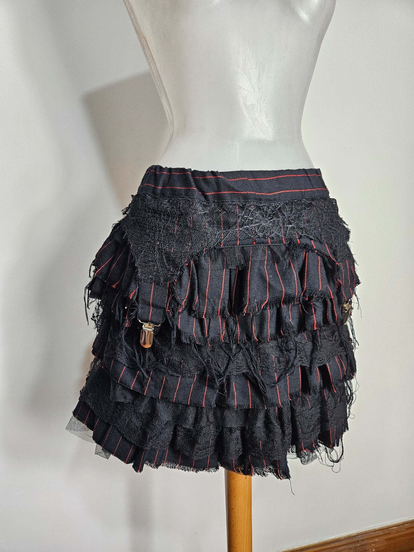 Mini jupe en superposition