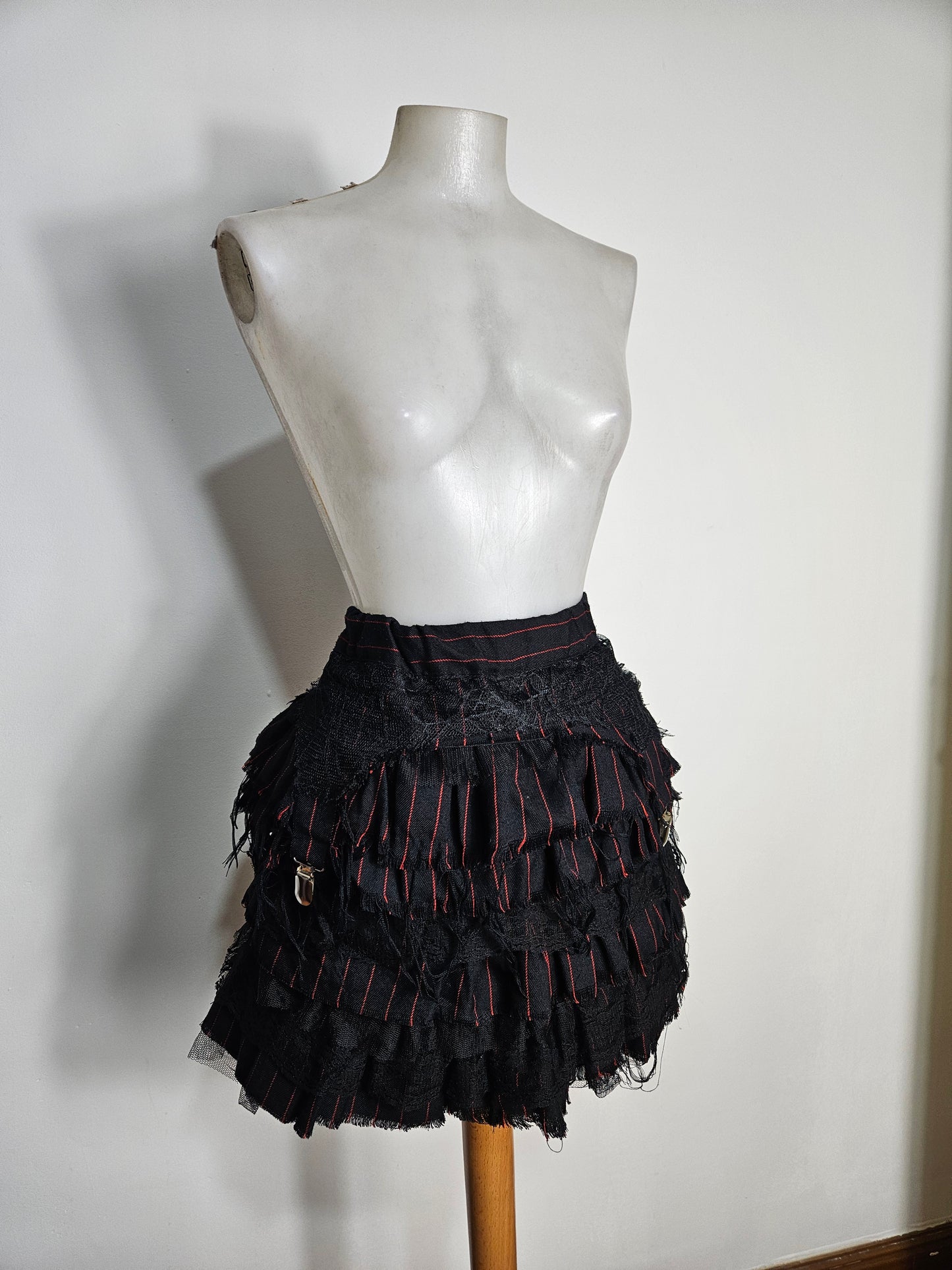 Mini jupe en superposition