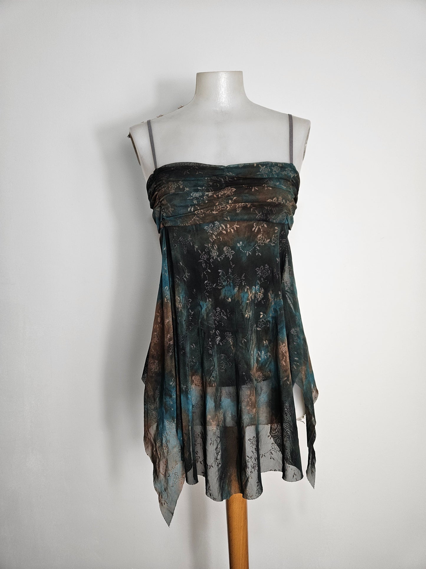 Haut asymétrique en voile doublé