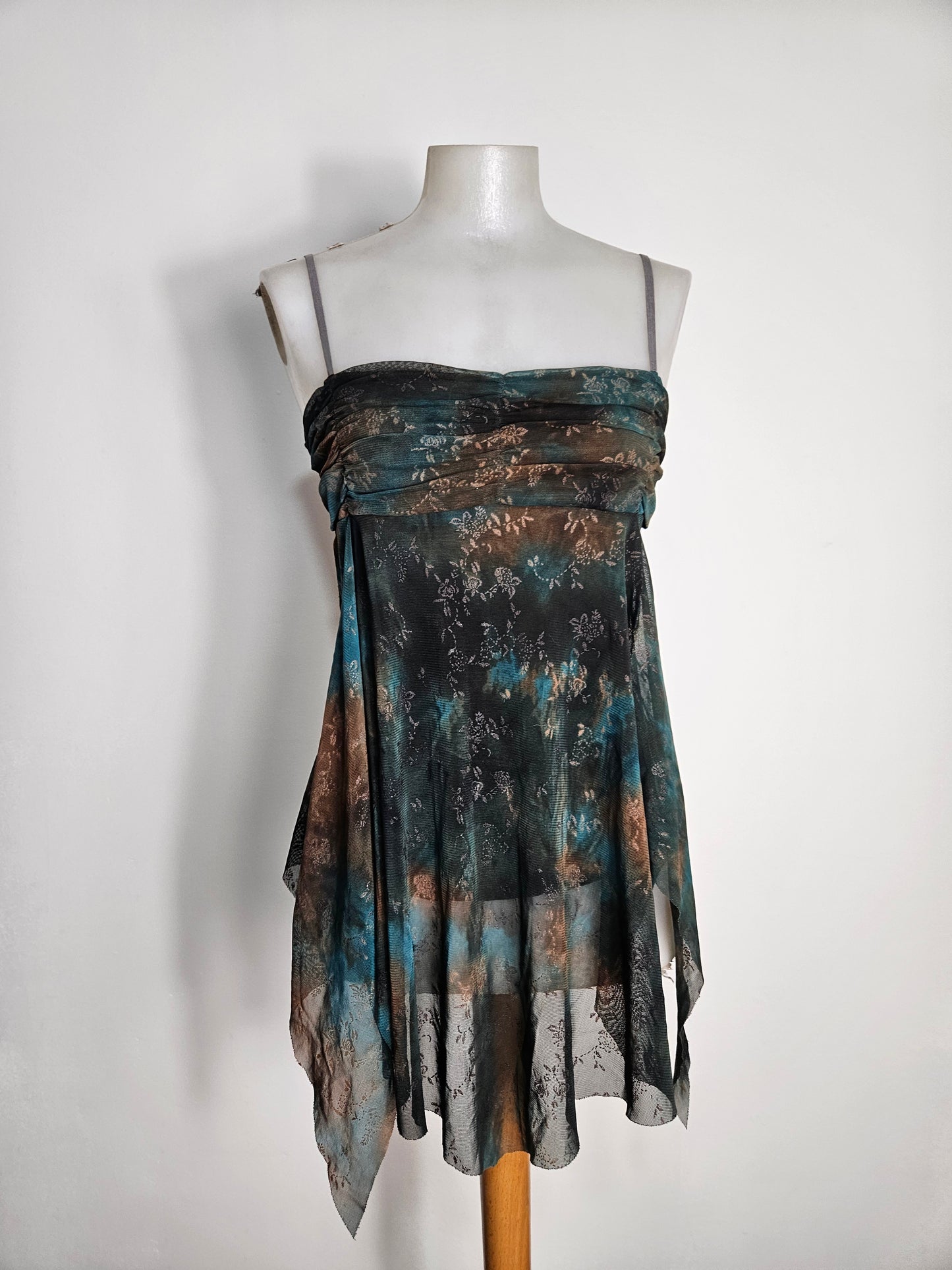 Haut asymétrique en voile doublé