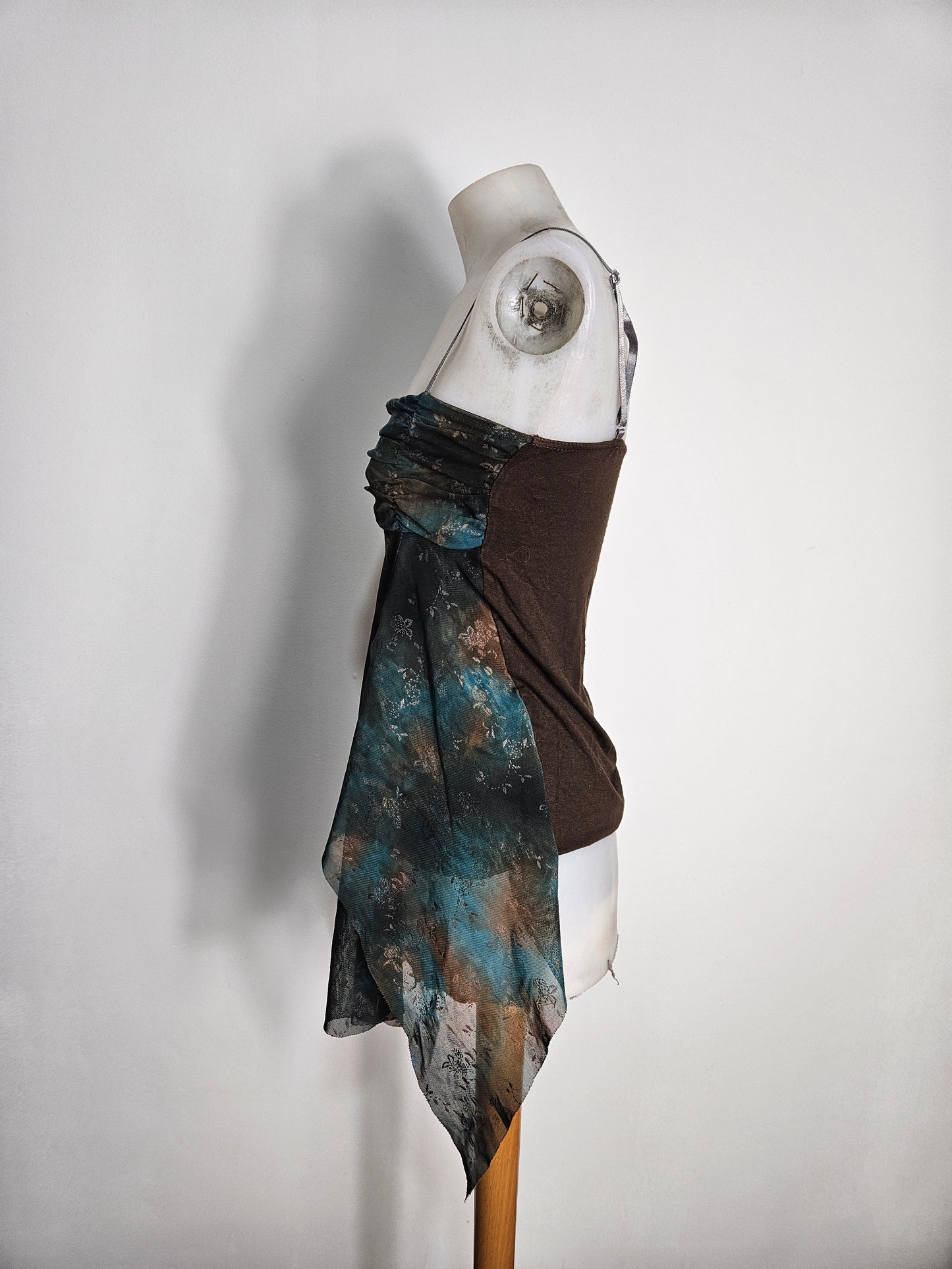 Haut asymétrique en voile doublé