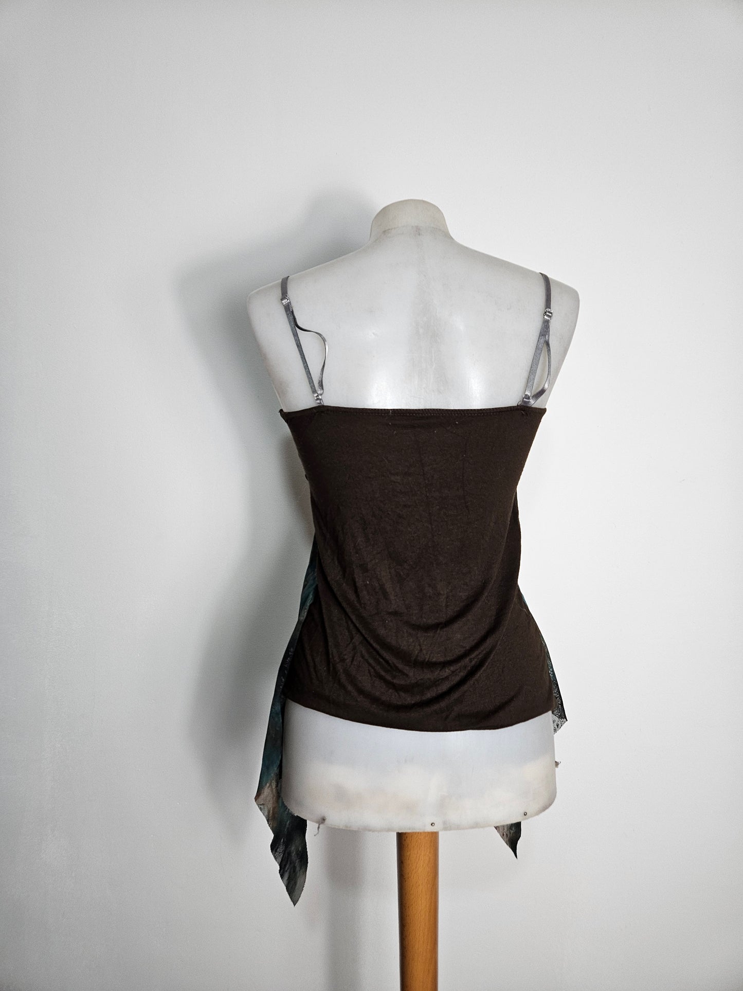 Haut asymétrique en voile doublé