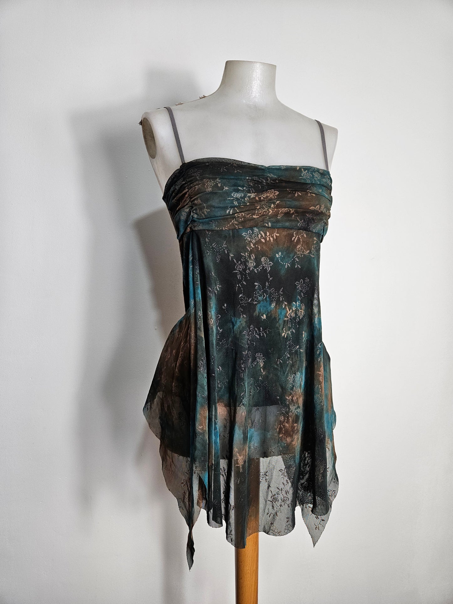 Haut asymétrique en voile doublé