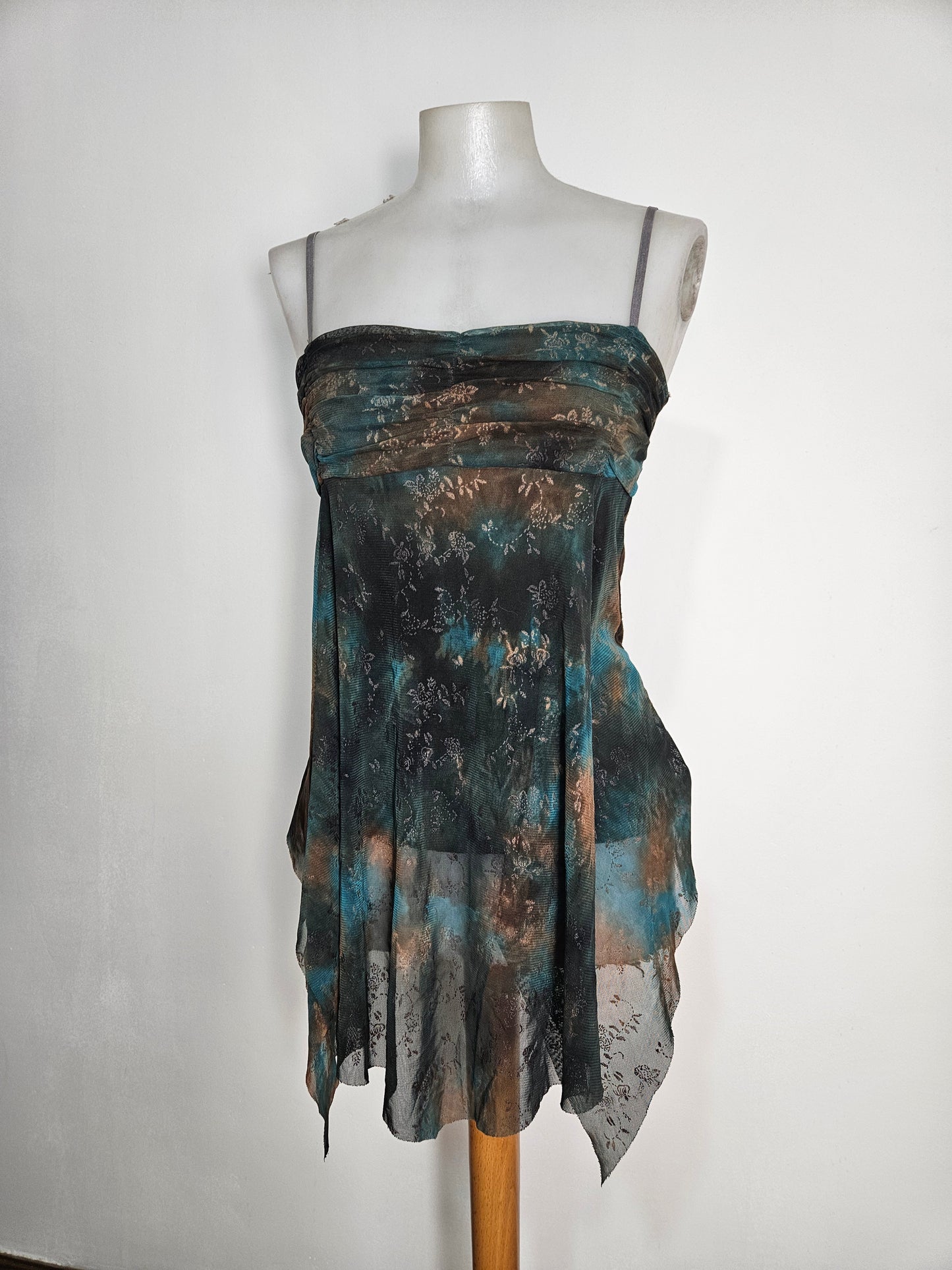 Haut asymétrique en voile doublé