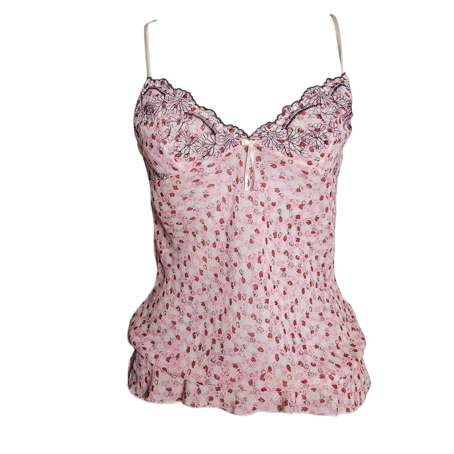 Haut en voile fleuri