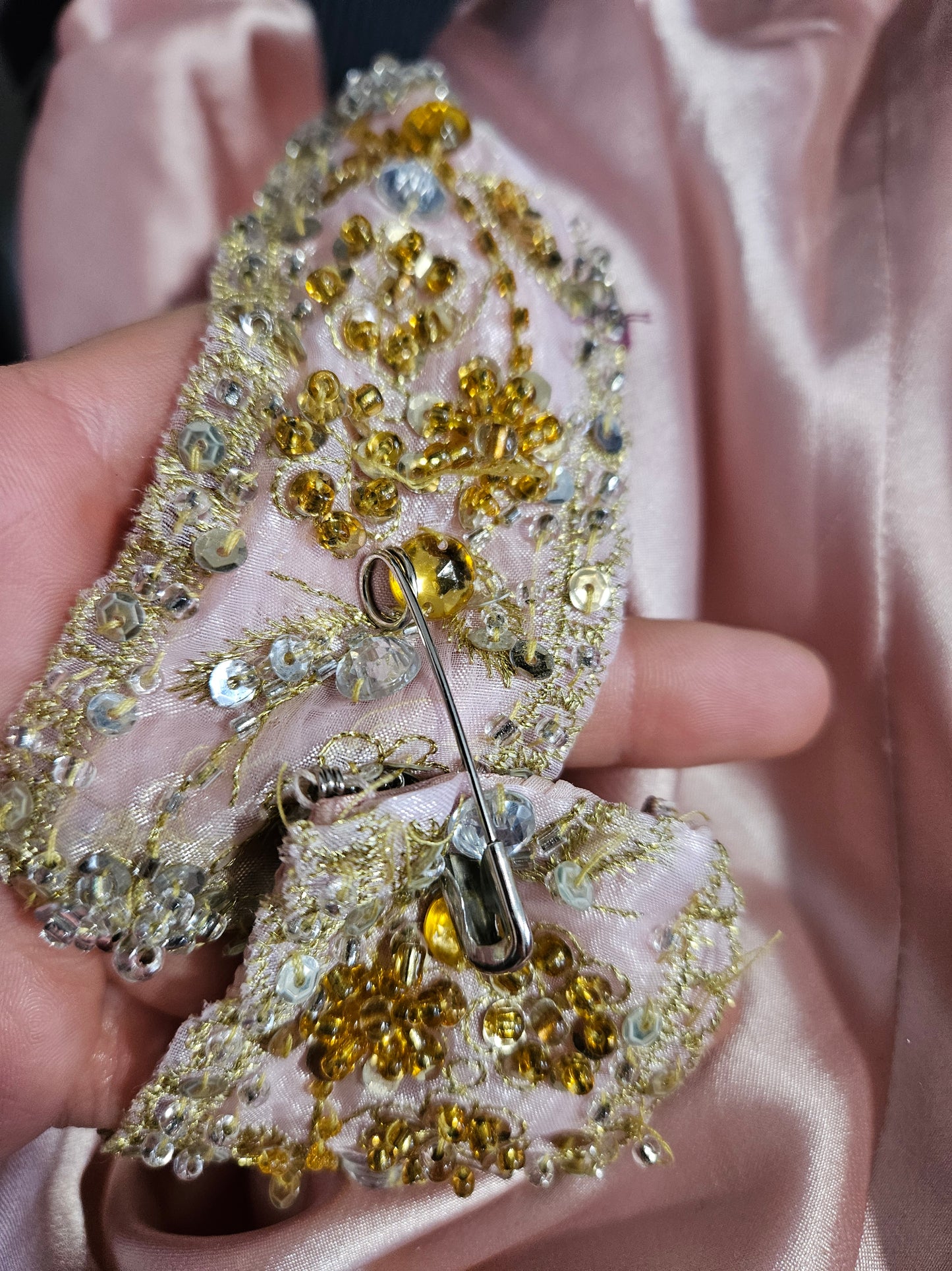 Maxi robe dos nu rose