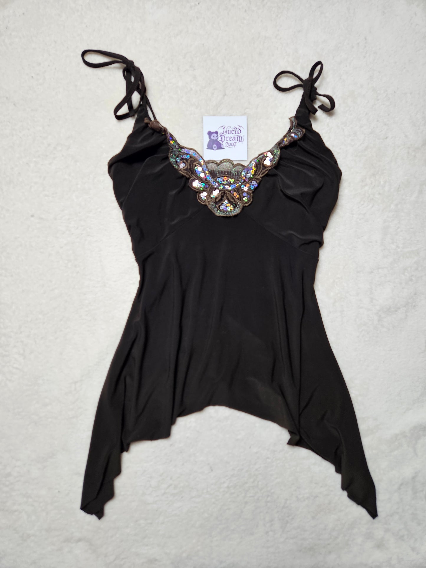 Haut asymétrique marron