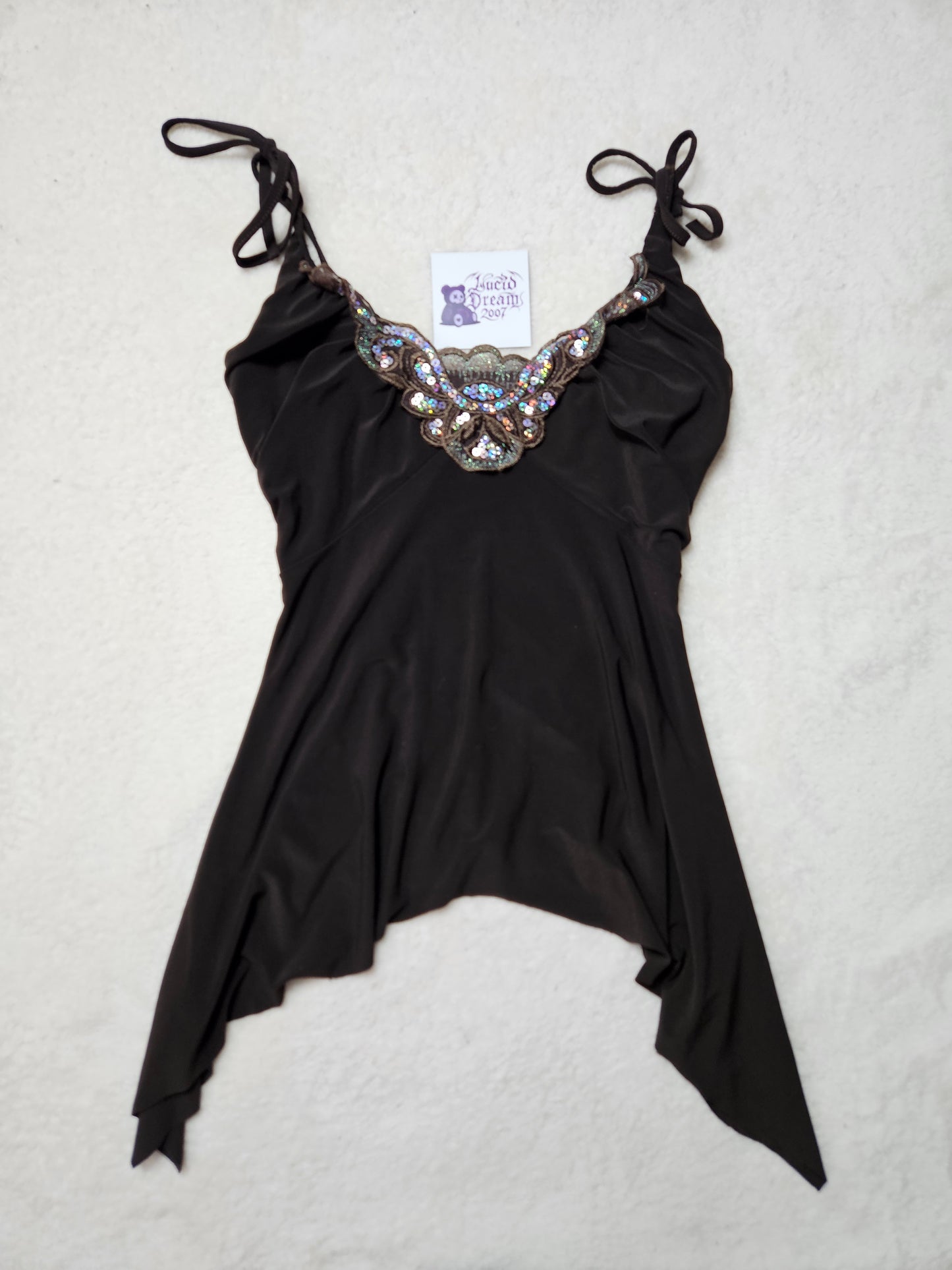 Haut asymétrique marron