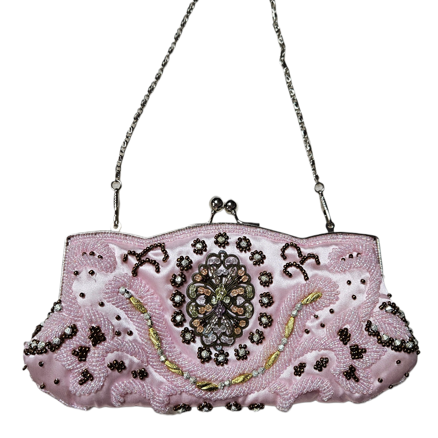 Bag embroidered with beads and sequins