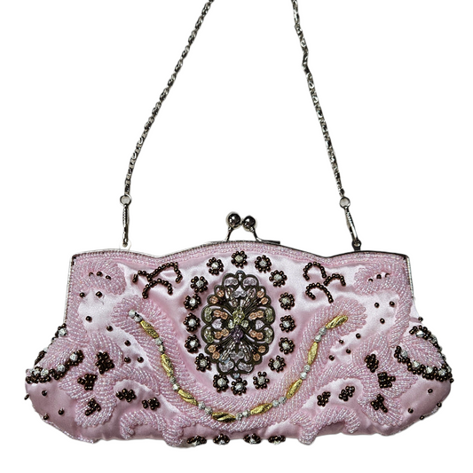 Bag embroidered with beads and sequins