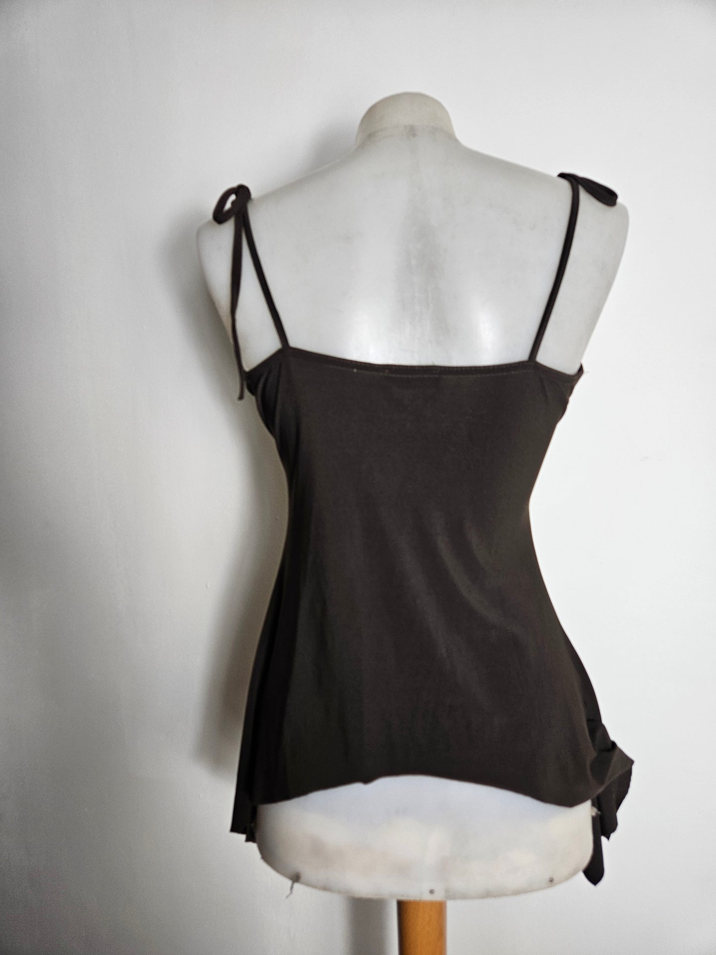 Haut asymétrique marron