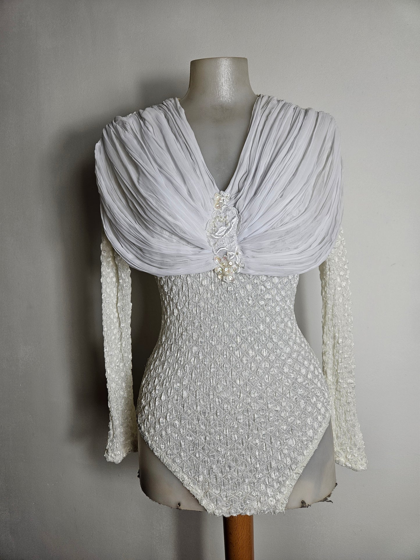 Body en voile détails broderies