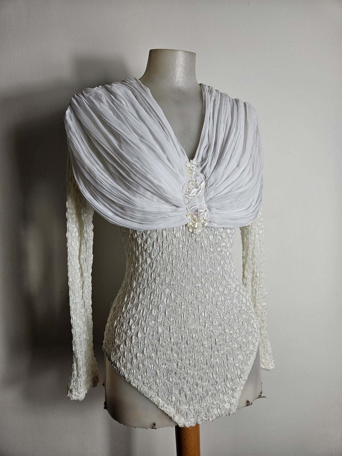 Body en voile détails broderies