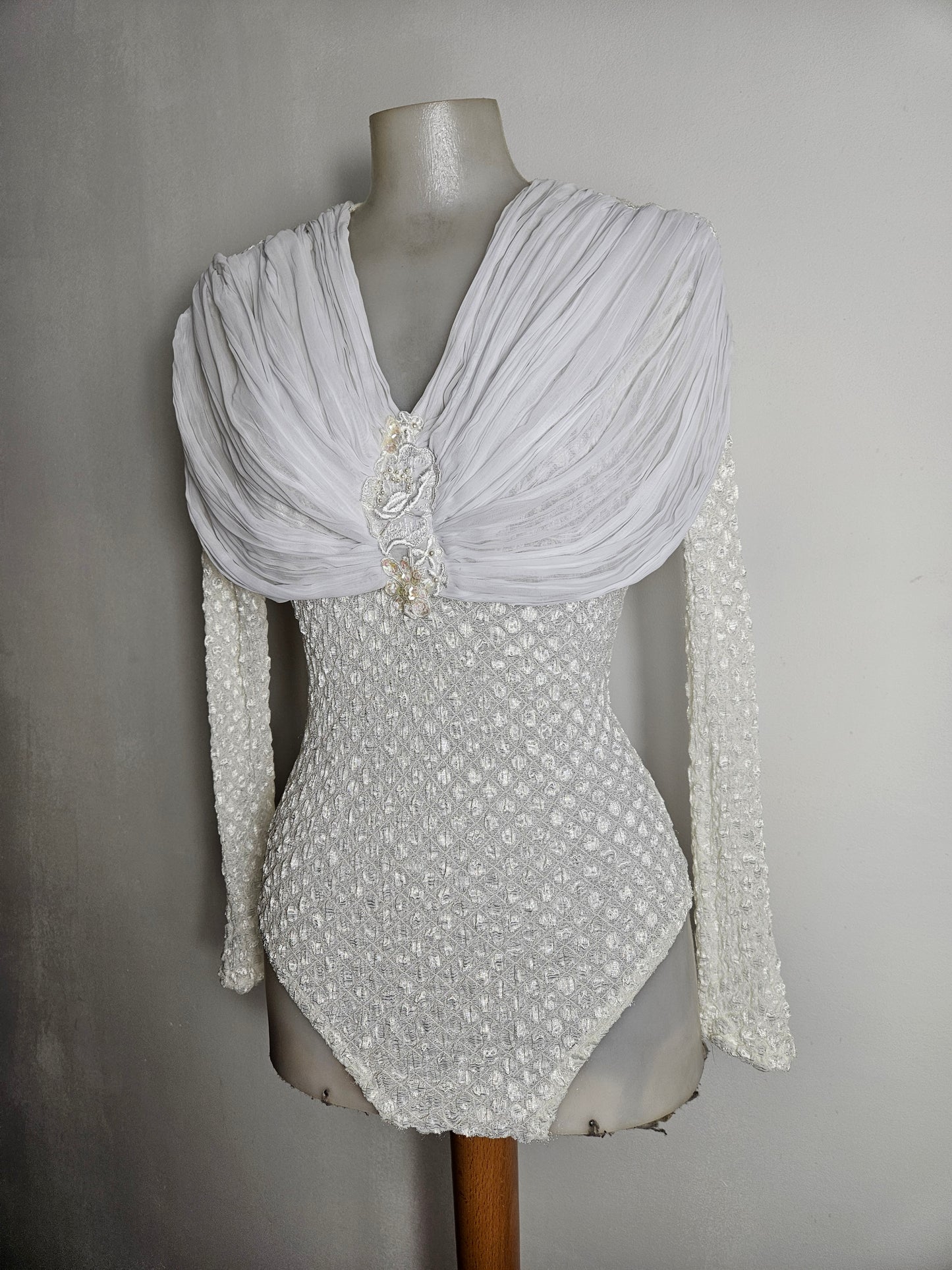 Body en voile détails broderies