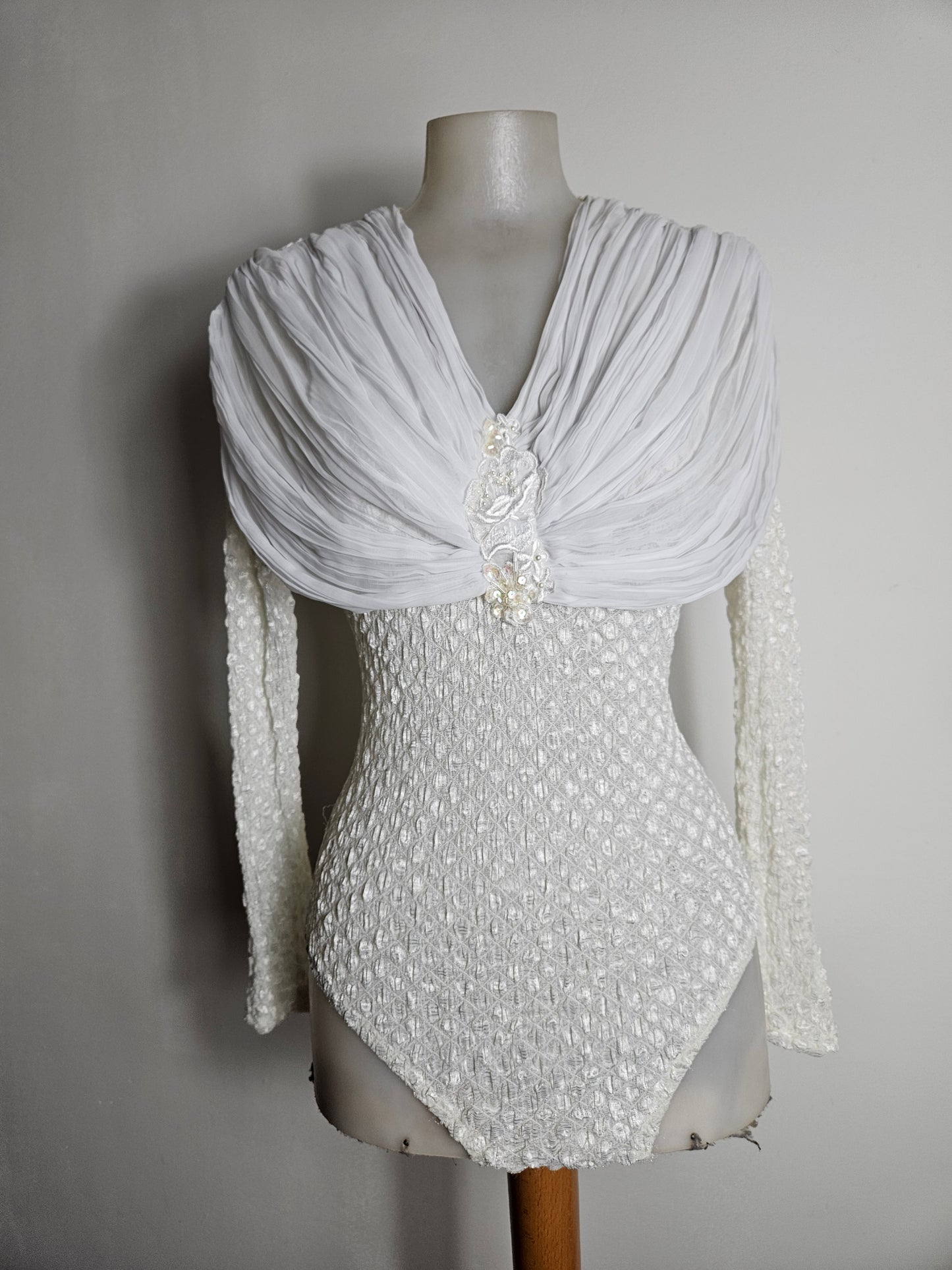 Body en voile détails broderies