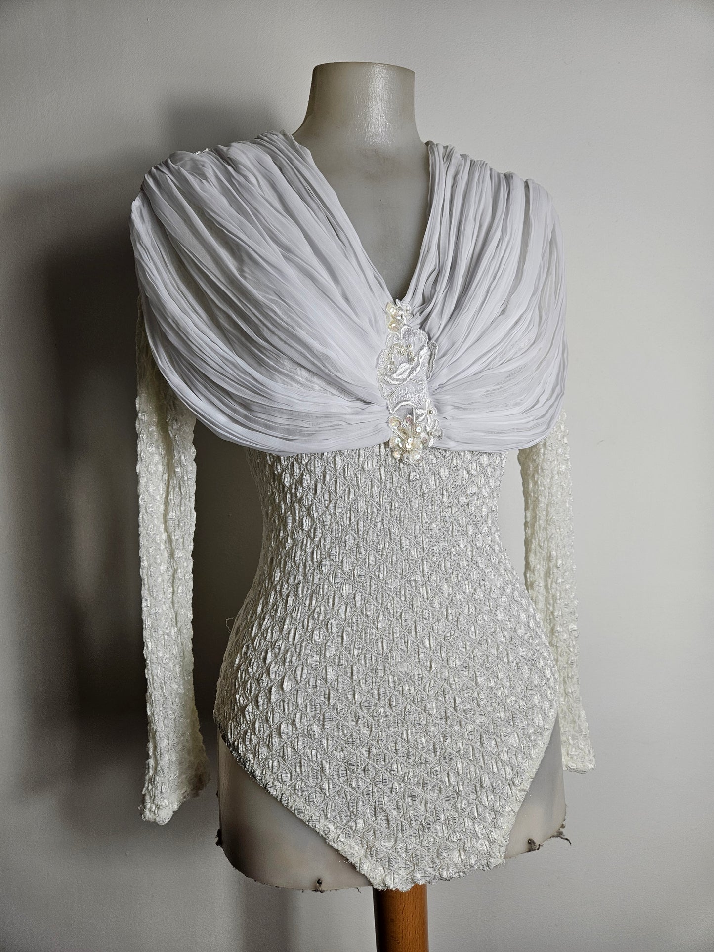 Body en voile détails broderies