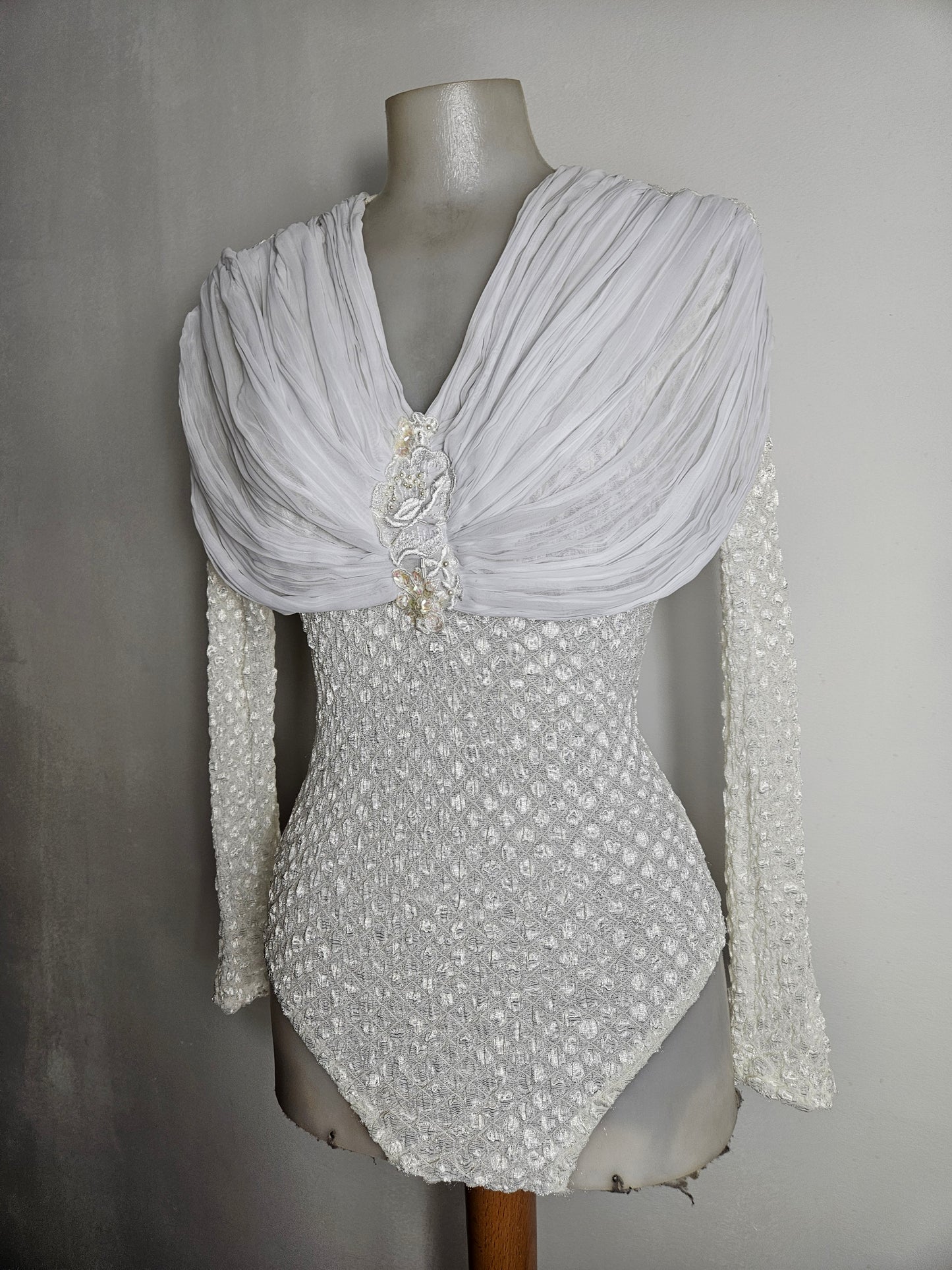 Body en voile détails broderies