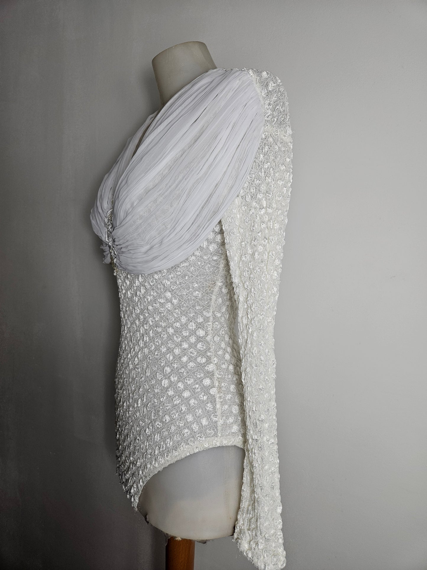 Body en voile détails broderies