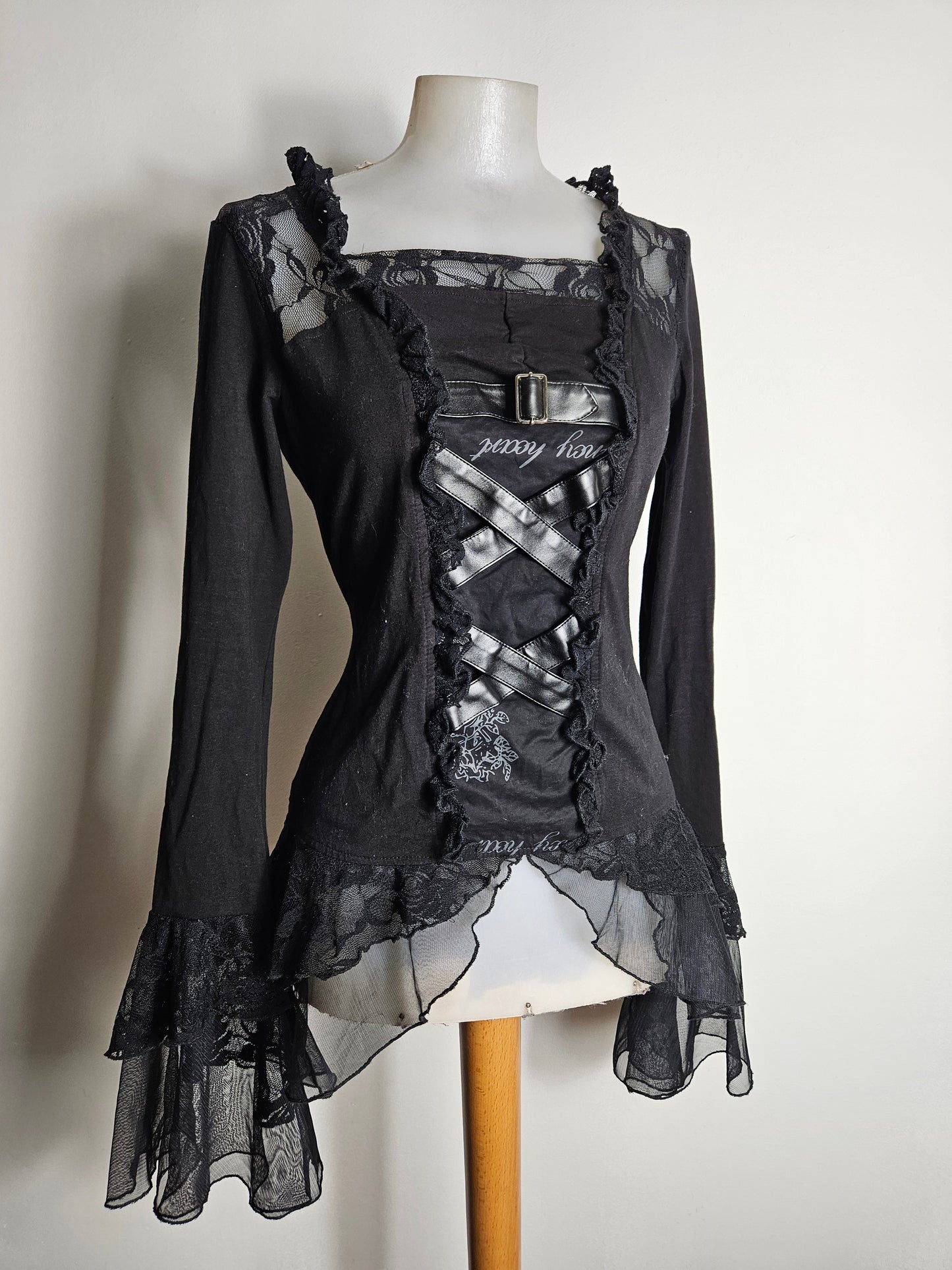 Haut noir Punk Rave