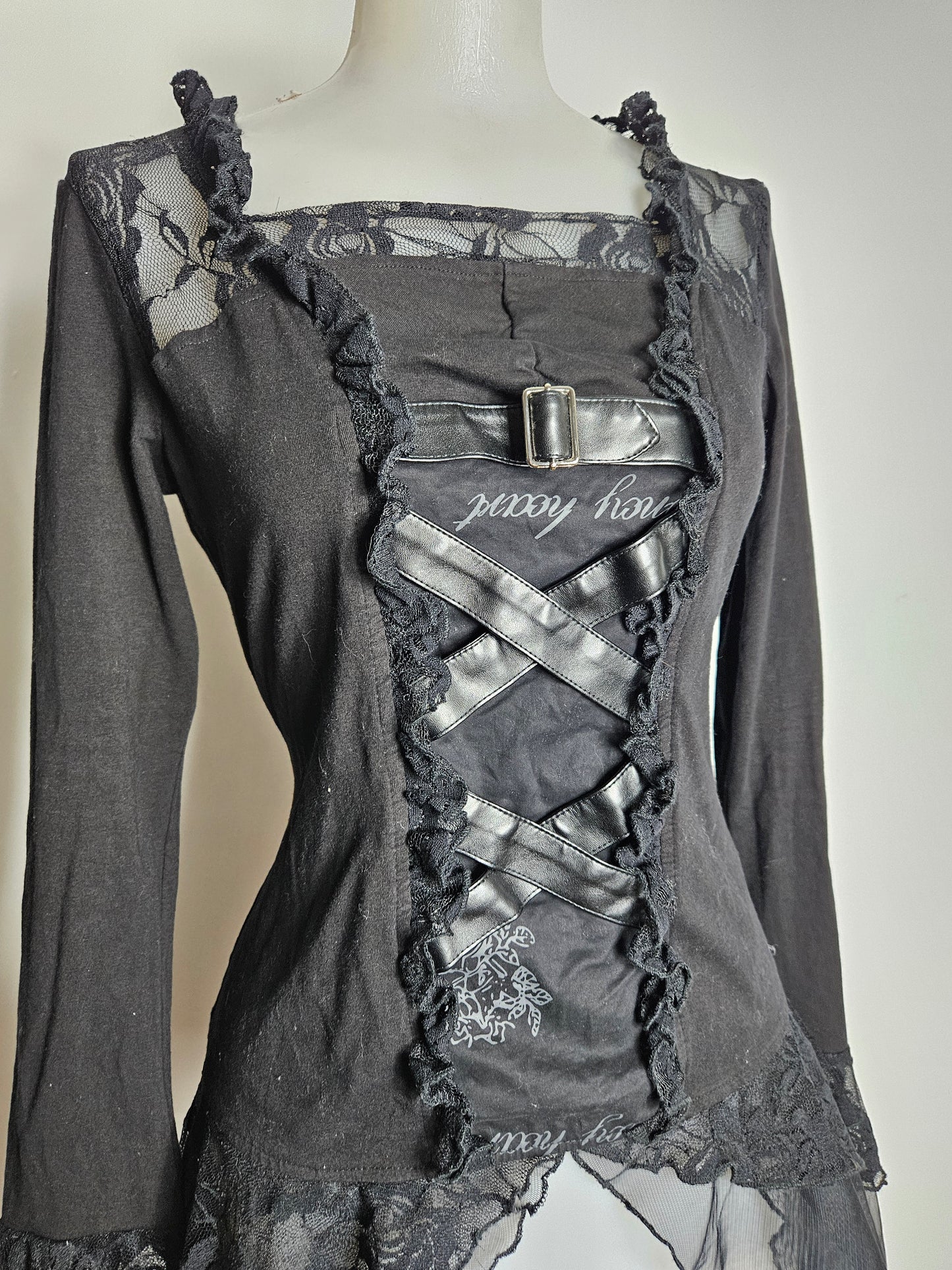 Haut noir Punk Rave