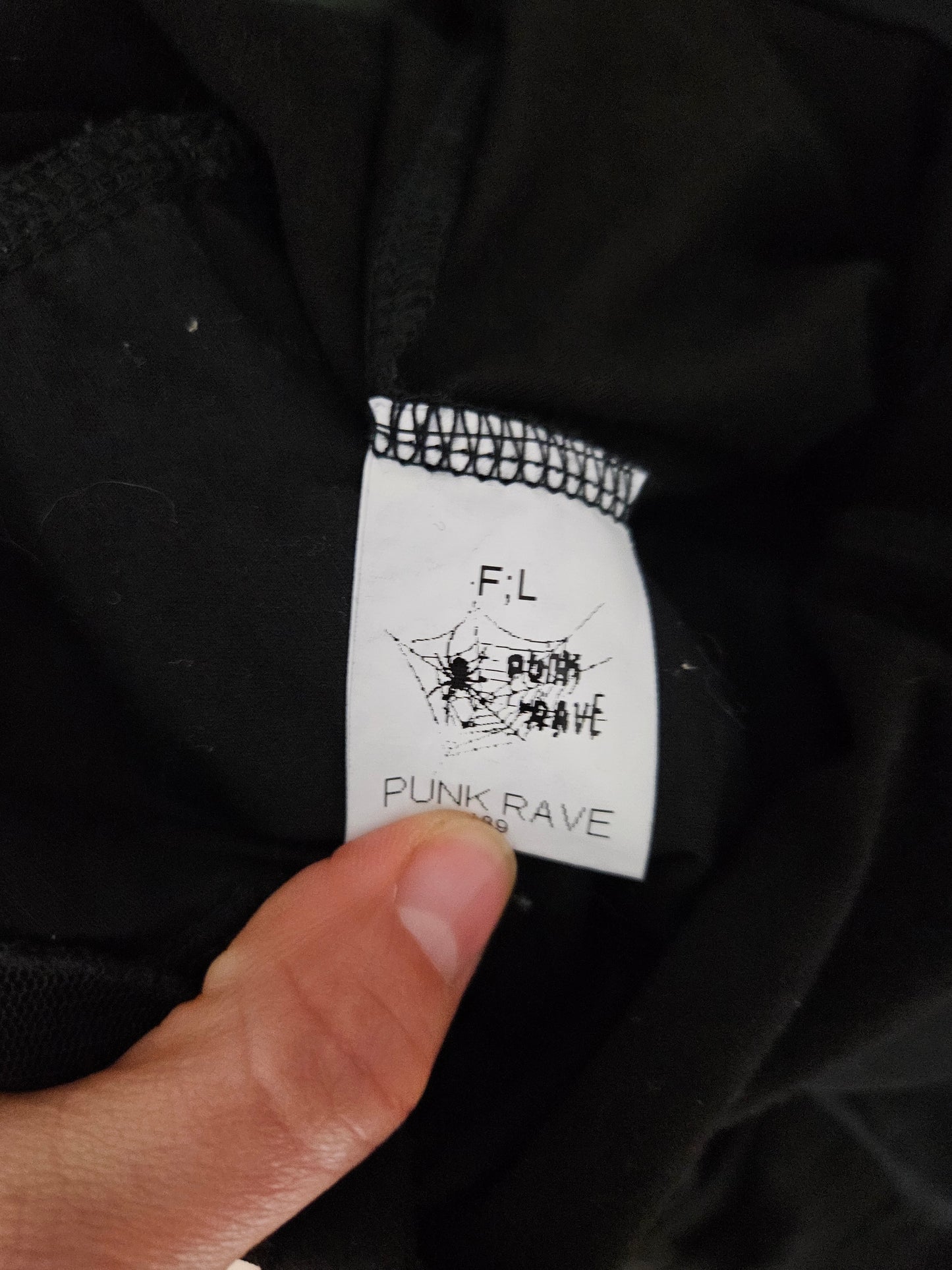 Haut noir Punk Rave