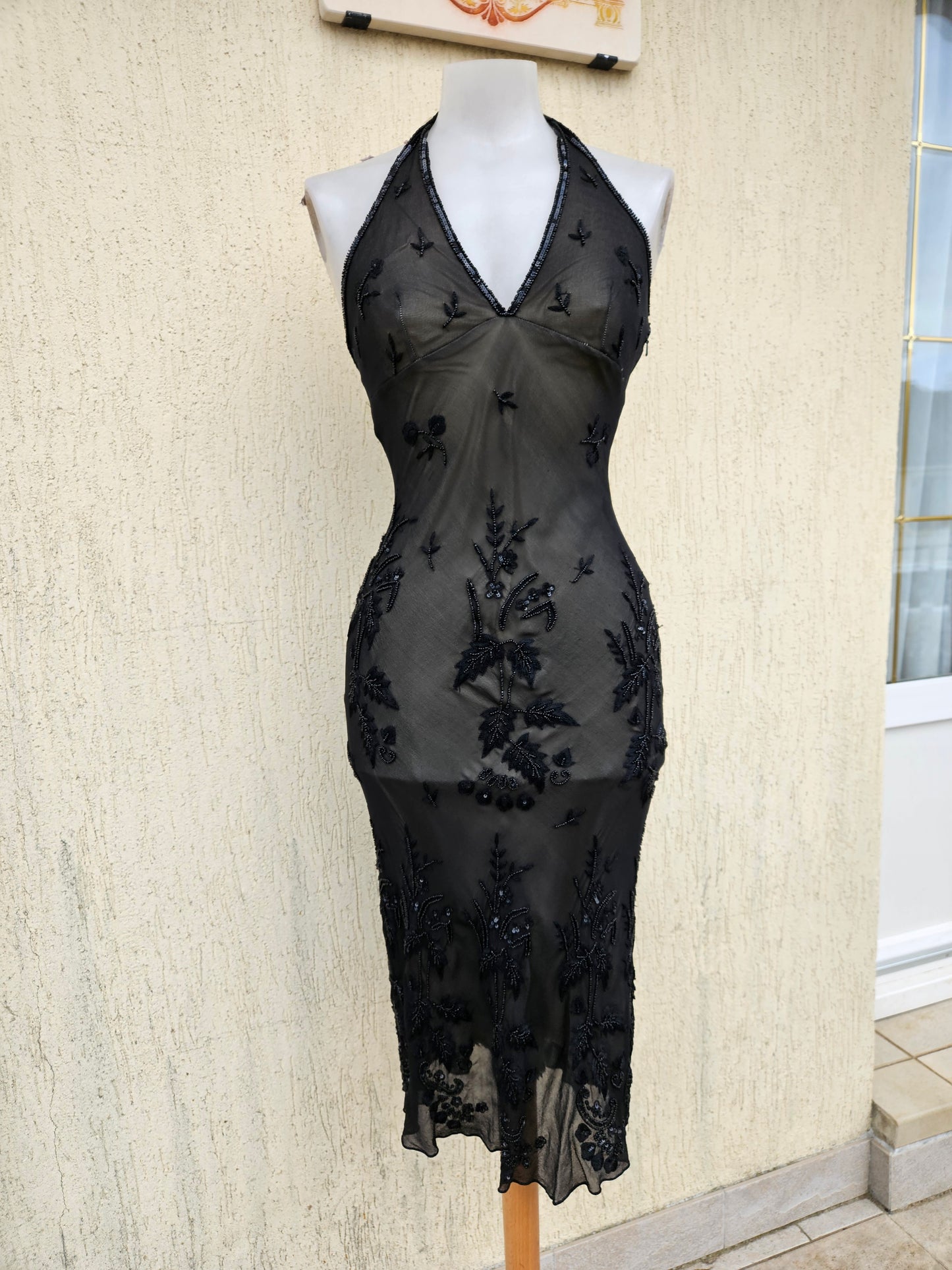 Robe en soie brodée Aftershock