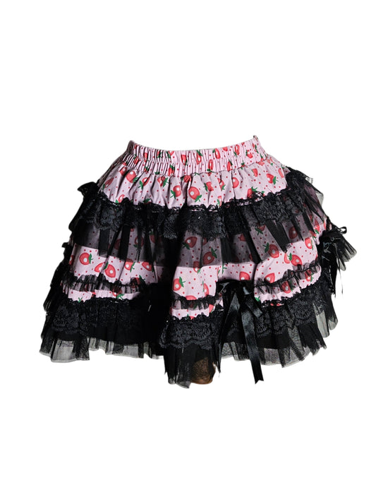 Mini jupe motif fraises