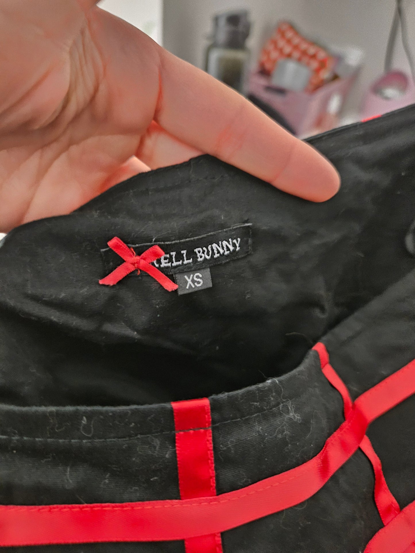 Hell Bunny black and red skirt