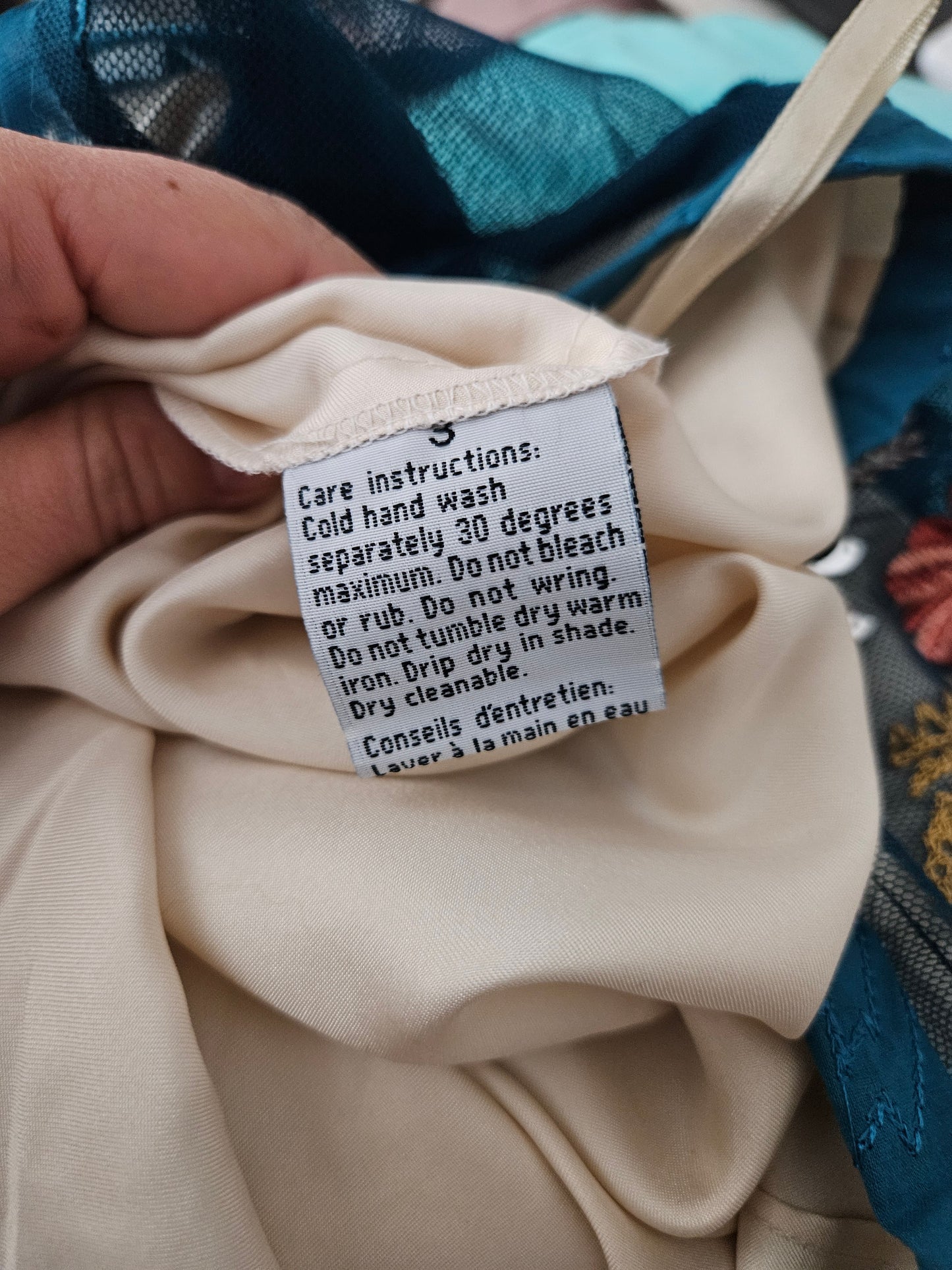 Embroidered voile skirt