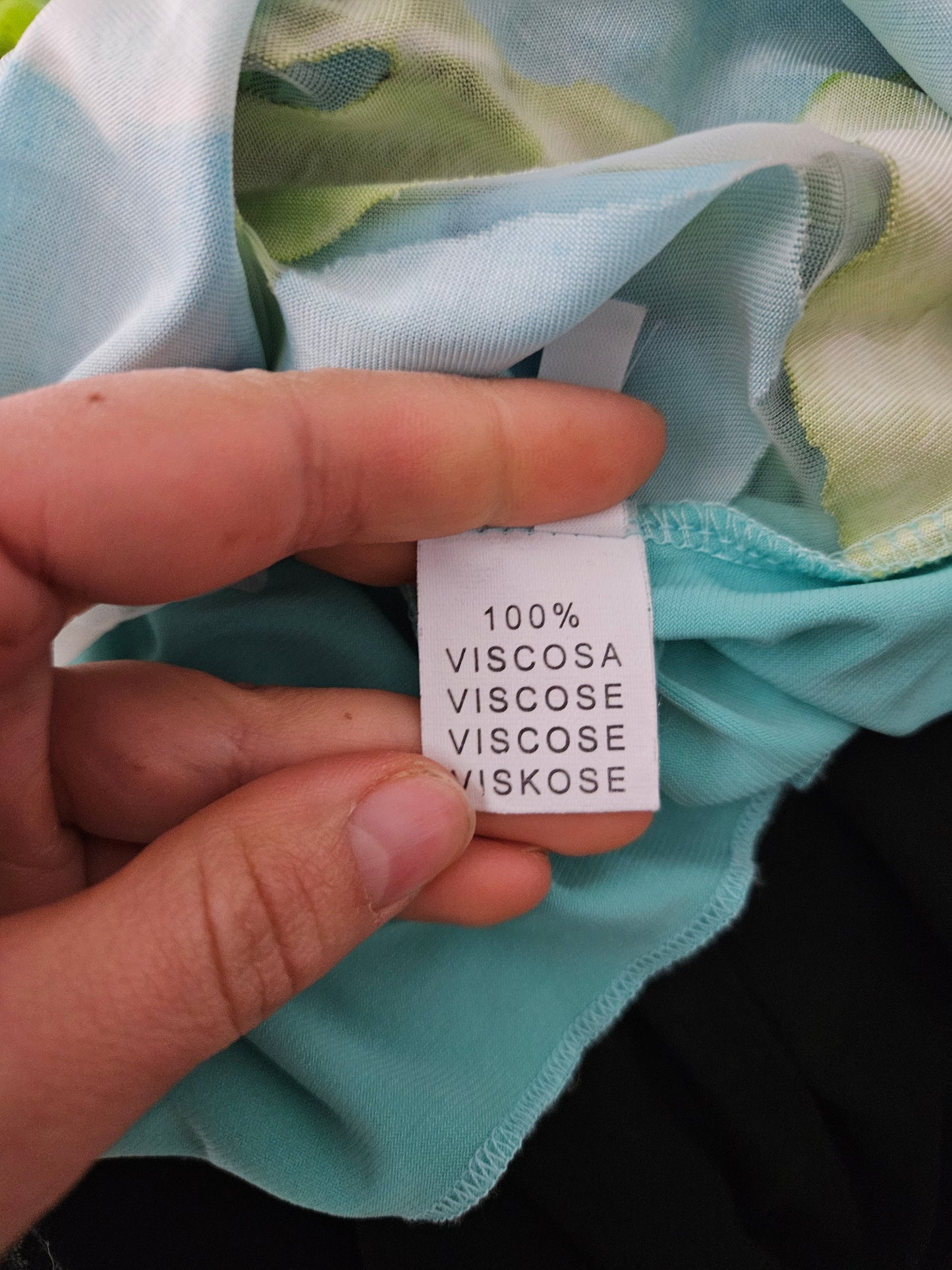 Jupe asymétrique bleue motif florale (Copie)