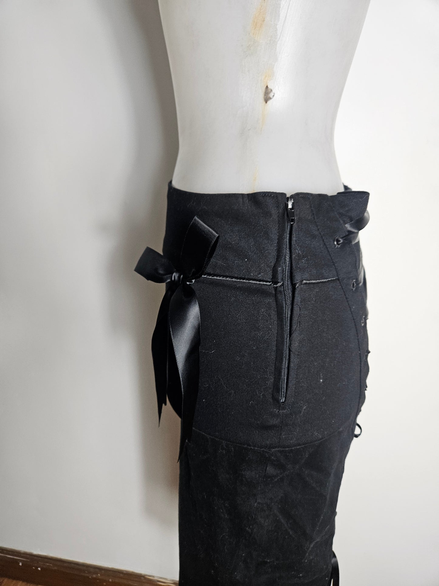 Jupe taille à laçage