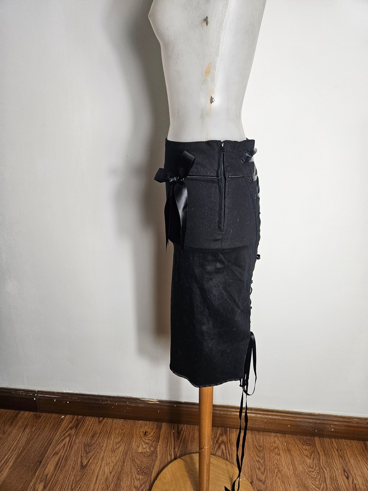 Jupe taille à laçage