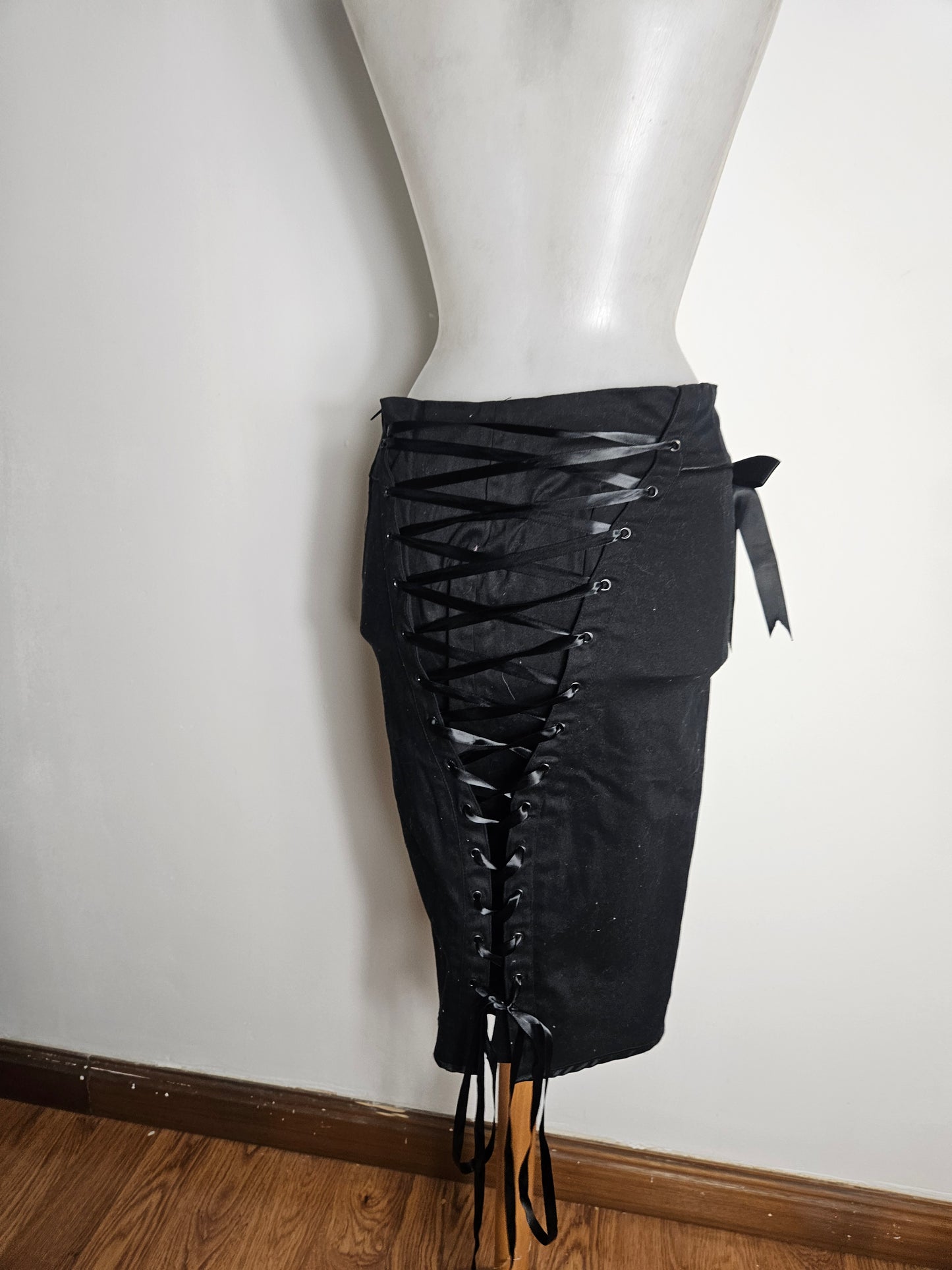 Jupe taille à laçage